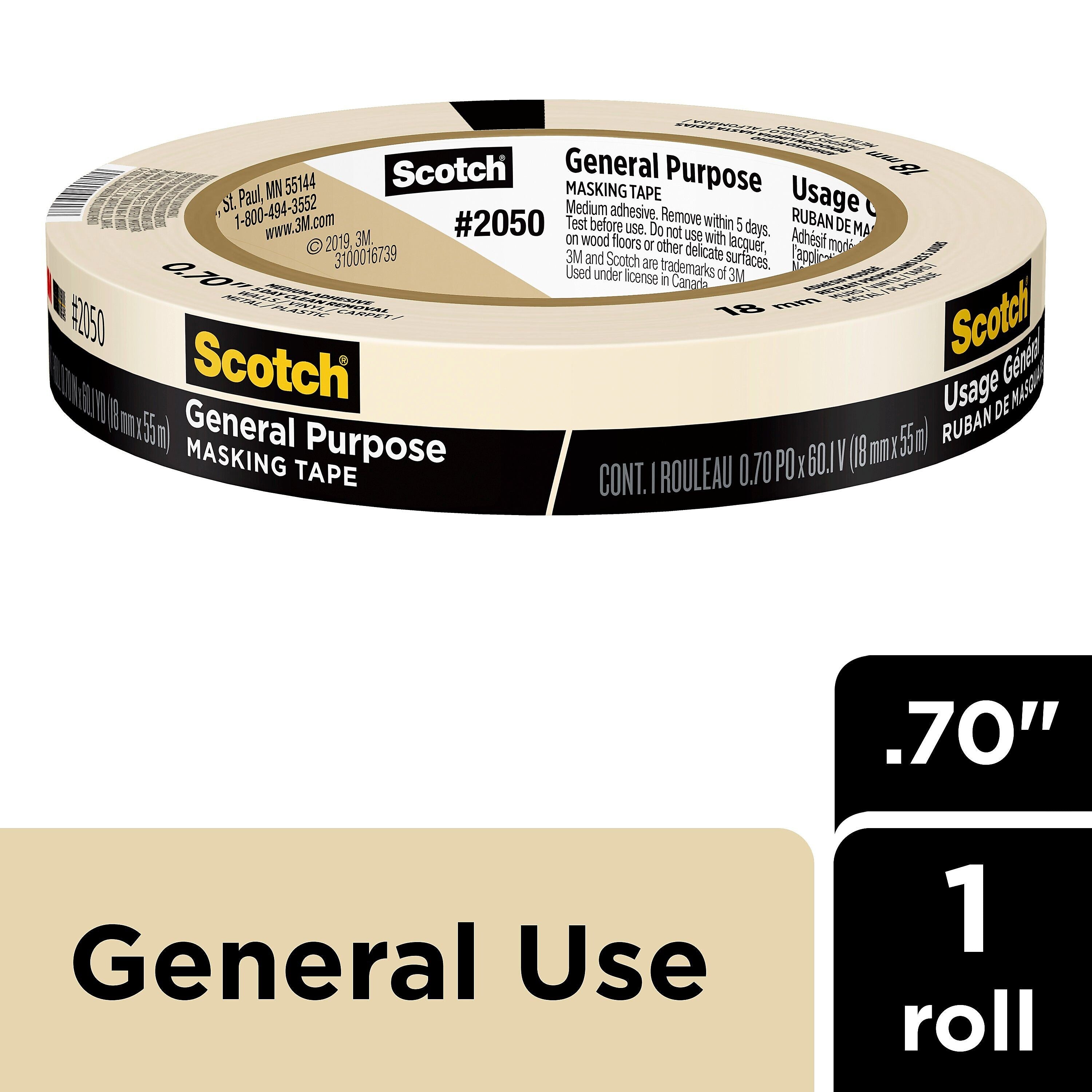 Scotch General Purpose Masking Tape, 0.70