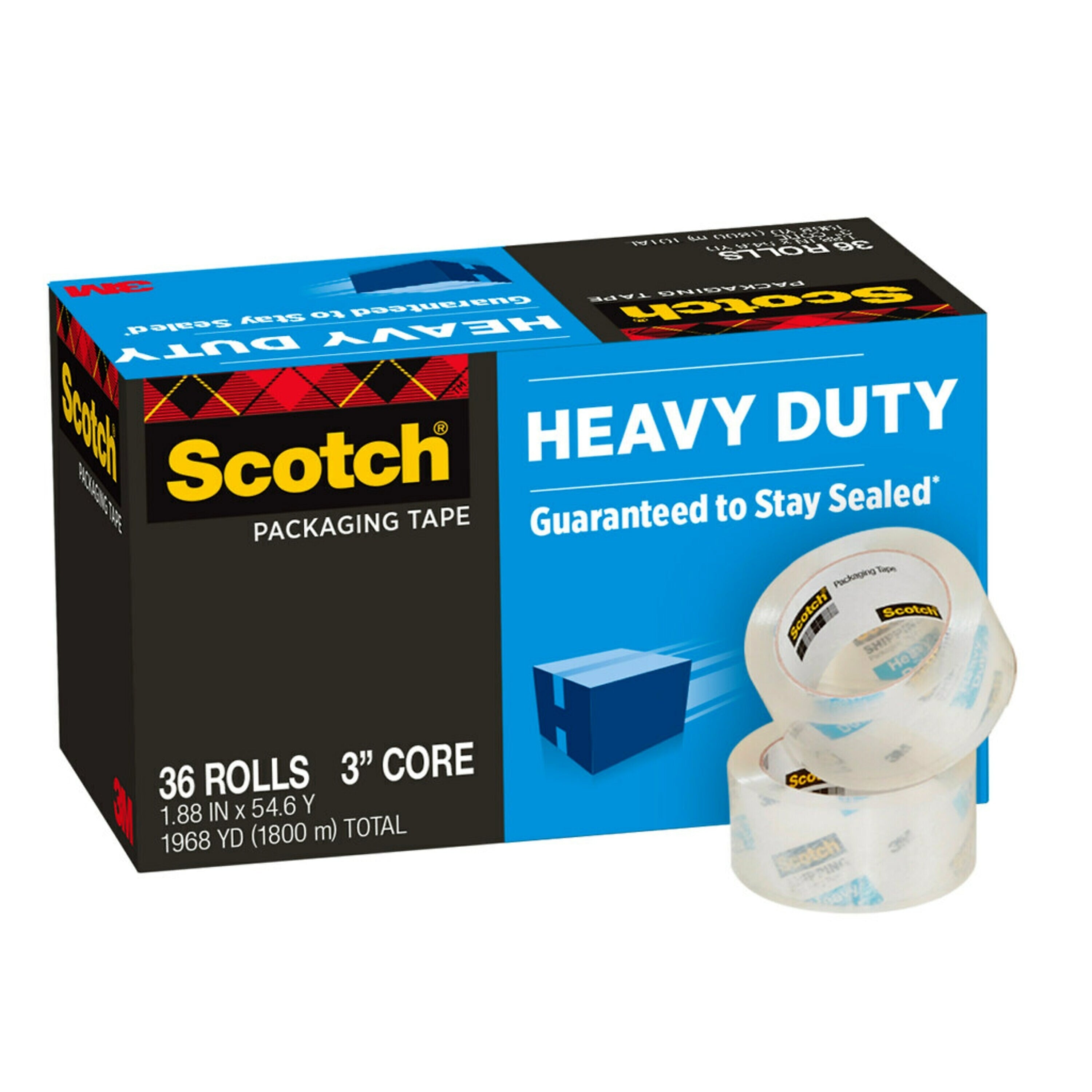 Scotch Heavy Duty Packing Tape, 1.88