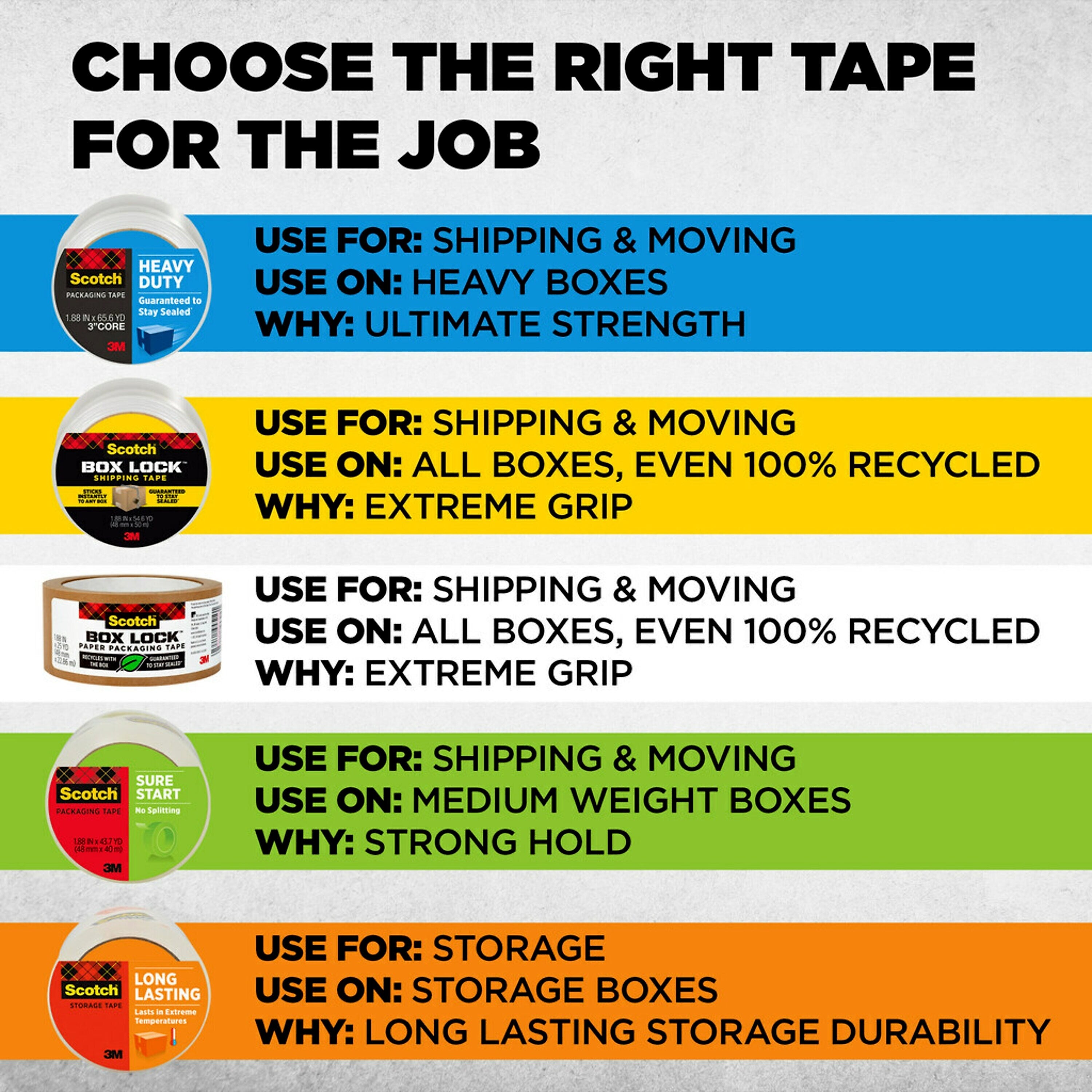 Scotch Heavy Duty Packing Tape with Dispenser, 1.88
