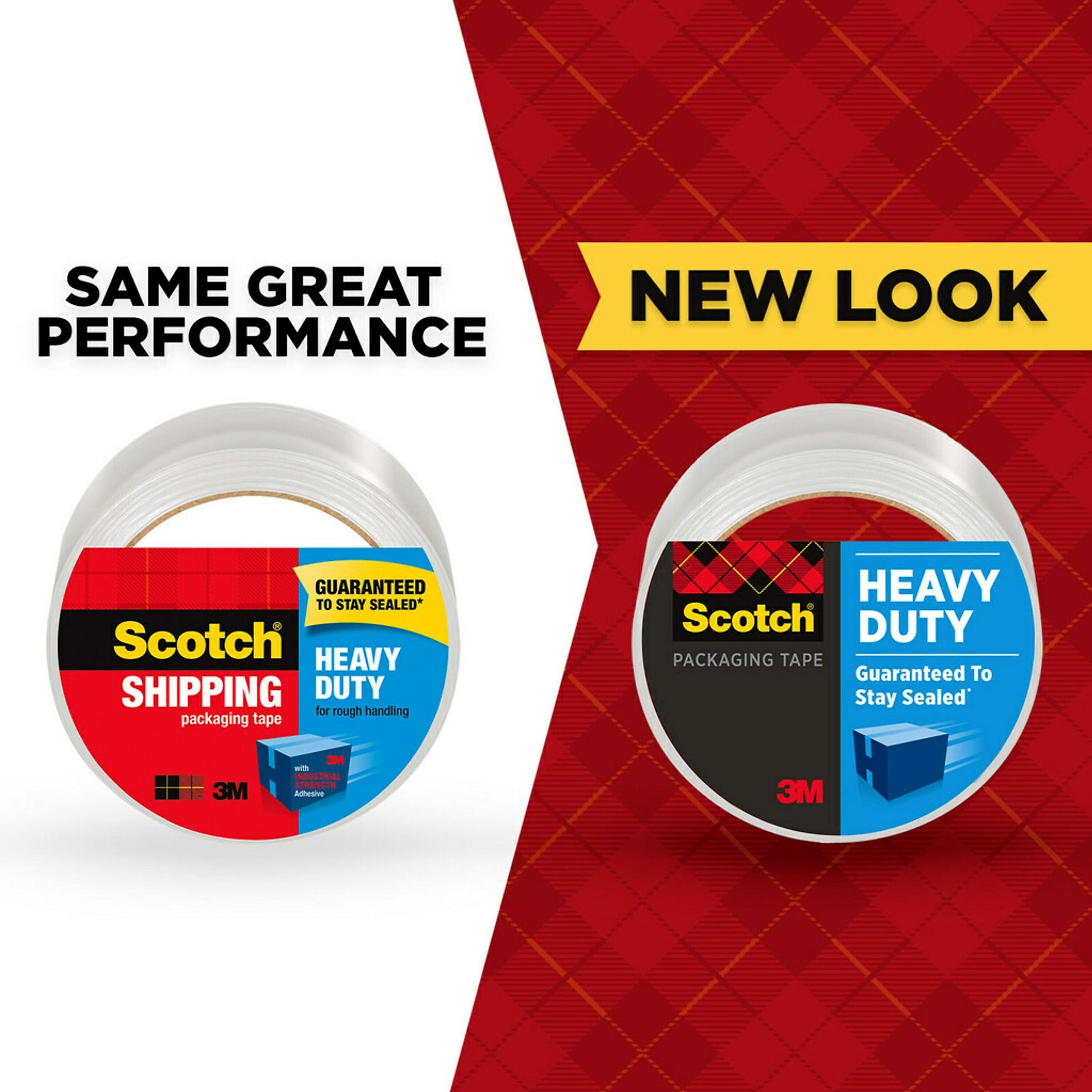 Scotch Heavy Duty Packing Tape with Dispenser, 1.88