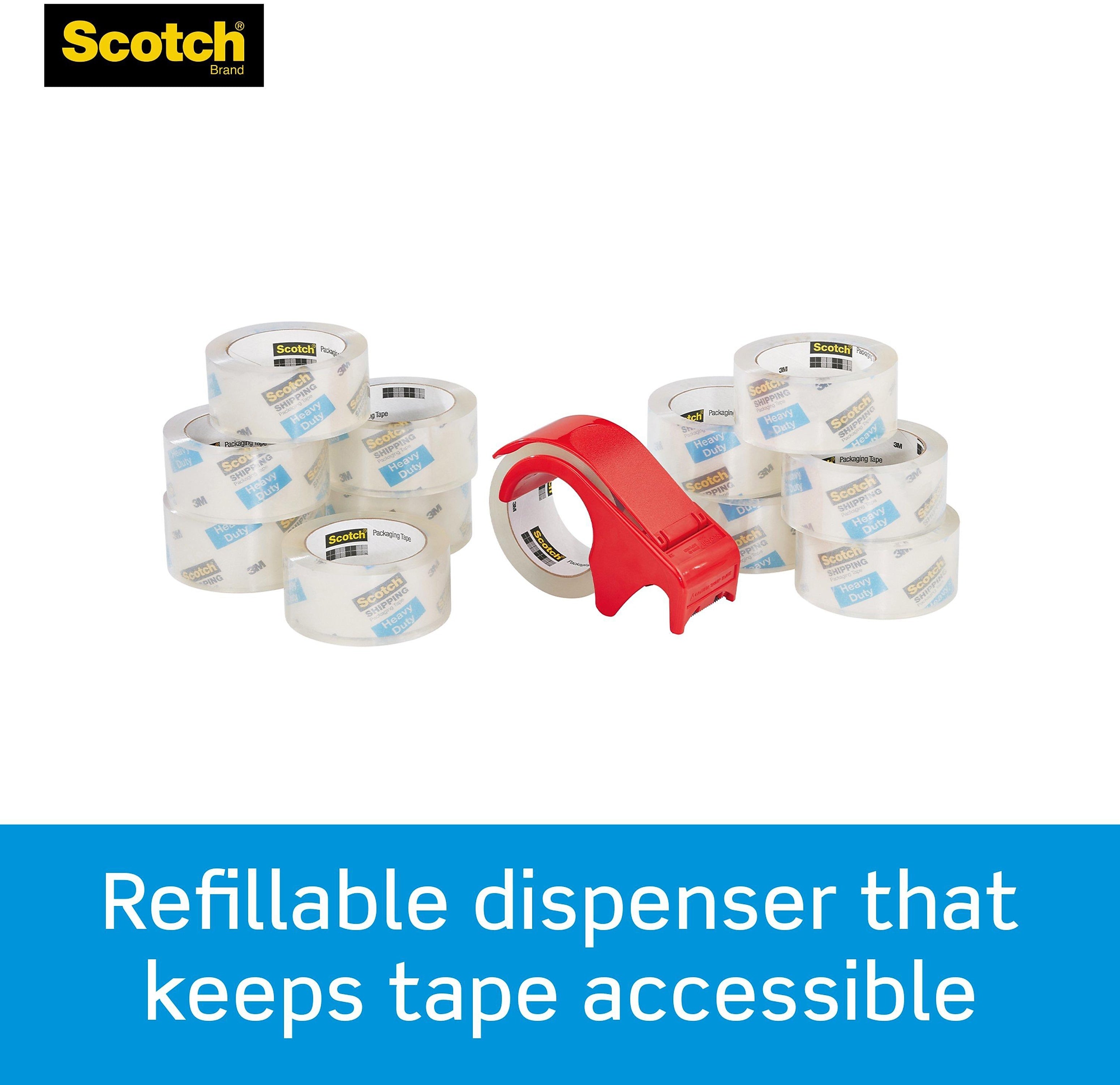 Scotch Heavy Duty Shipping Packing Tape, 1.88