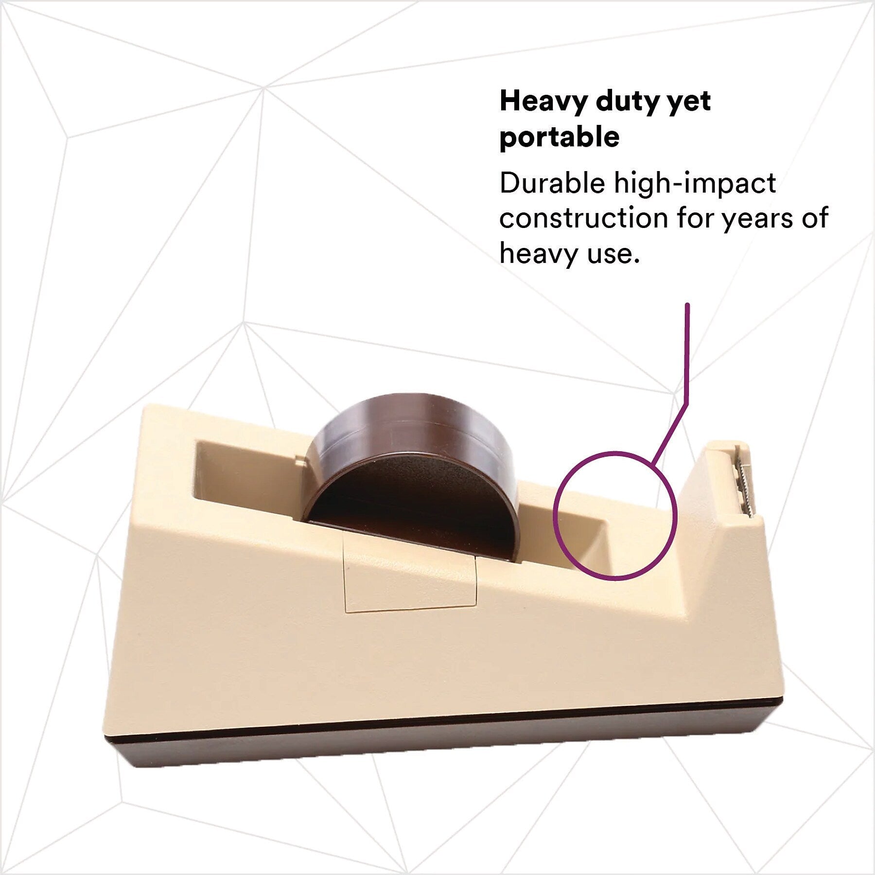 Scotch Heavy Duty Tape Dispenser, Beige