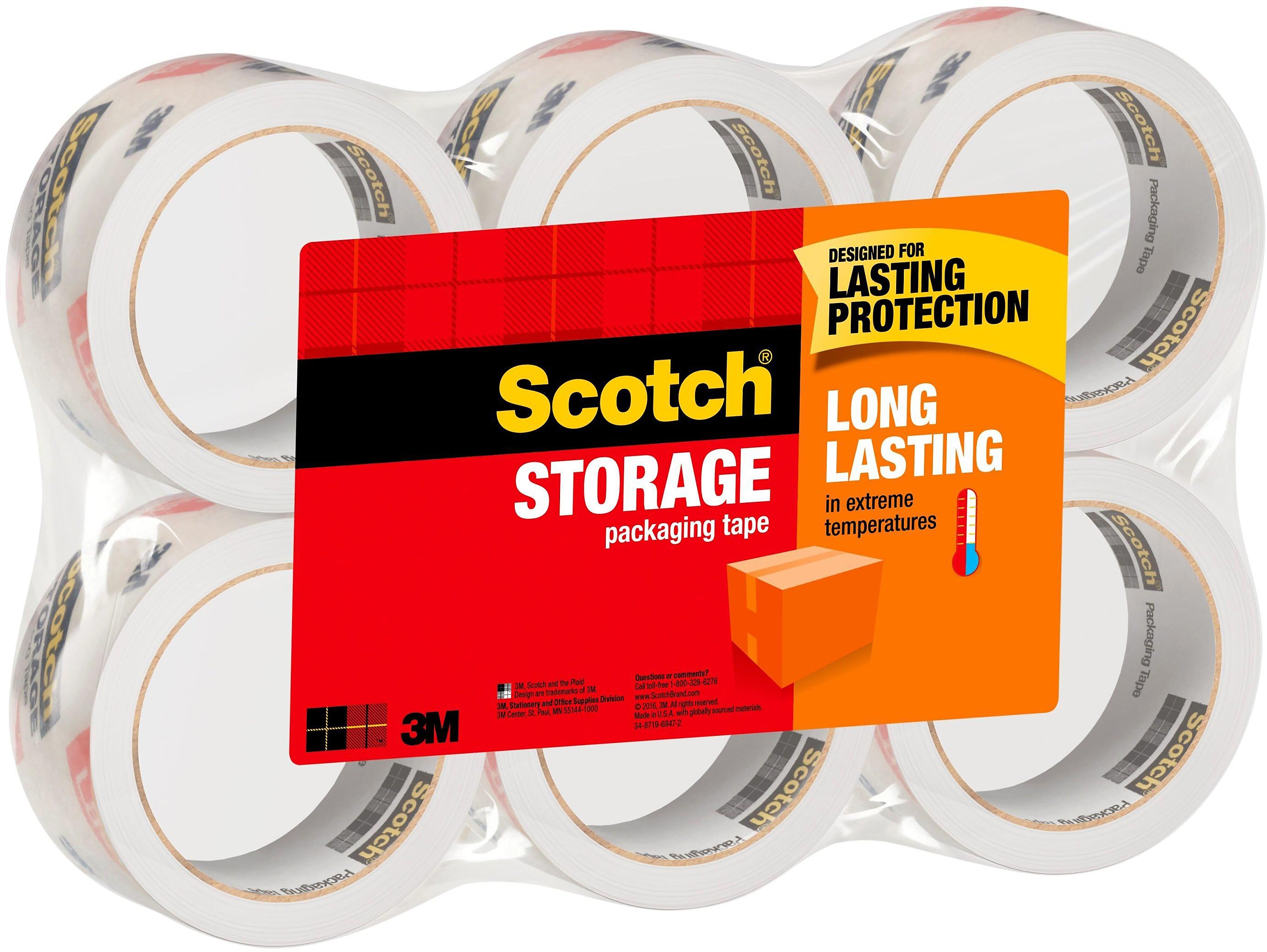 Scotch Long Lasting Storage Packing Tape, 1.88
