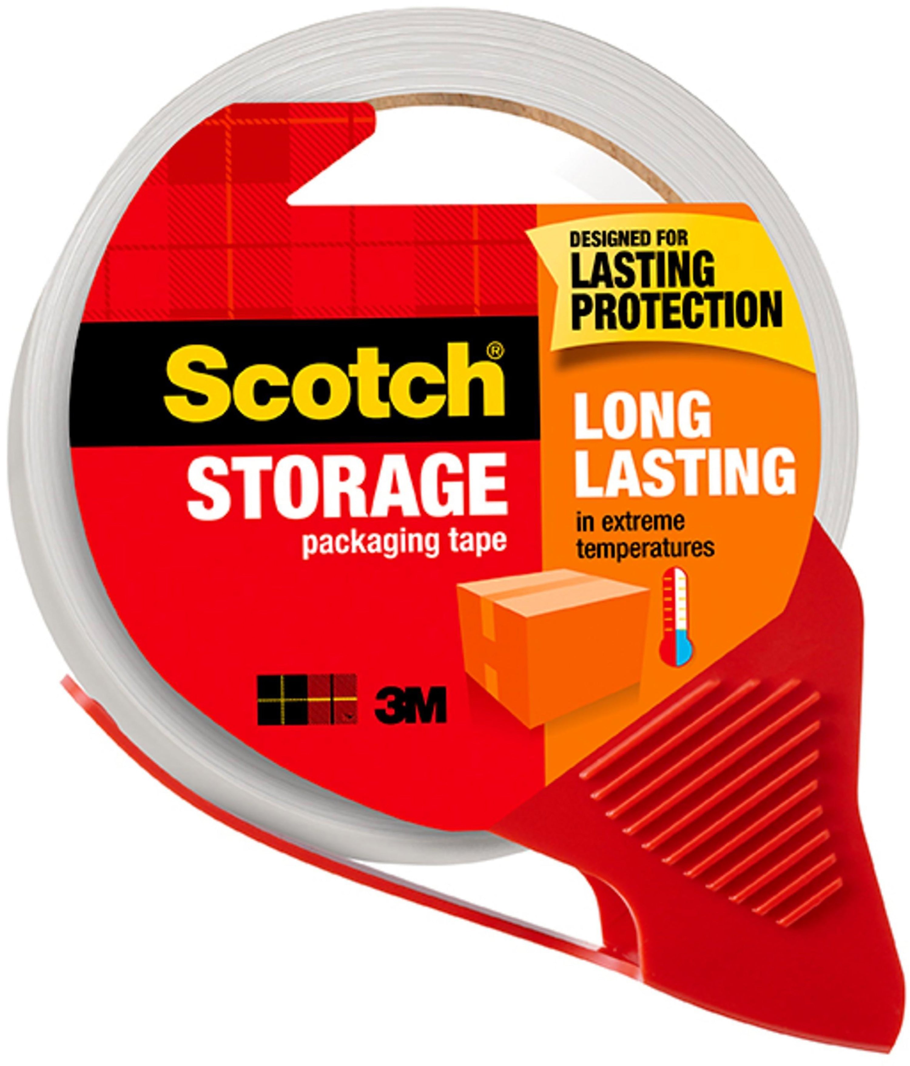 Scotch Long Lasting Storage Packing Tape with Dispenser, 1.88