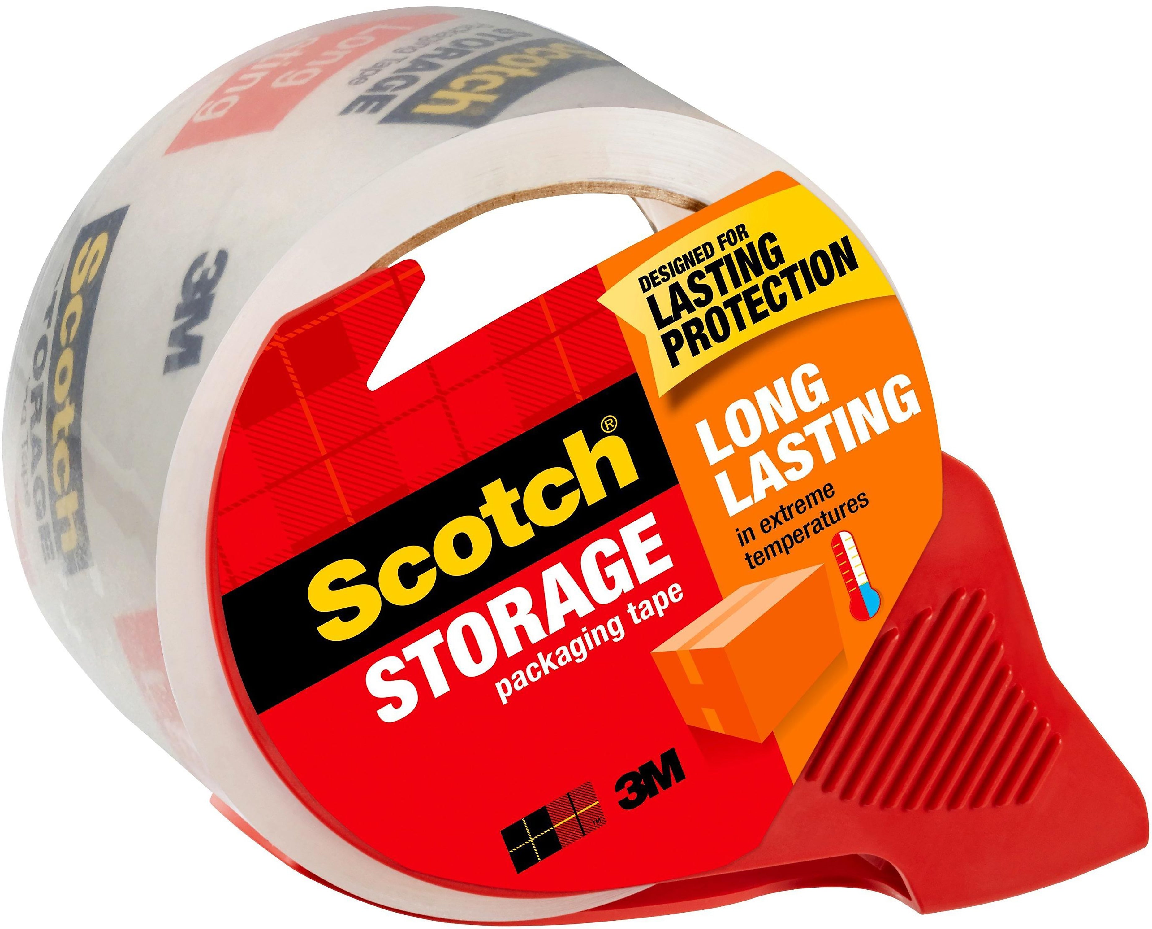 Scotch Long Lasting Storage Packing Tape with Dispenser, 1.88