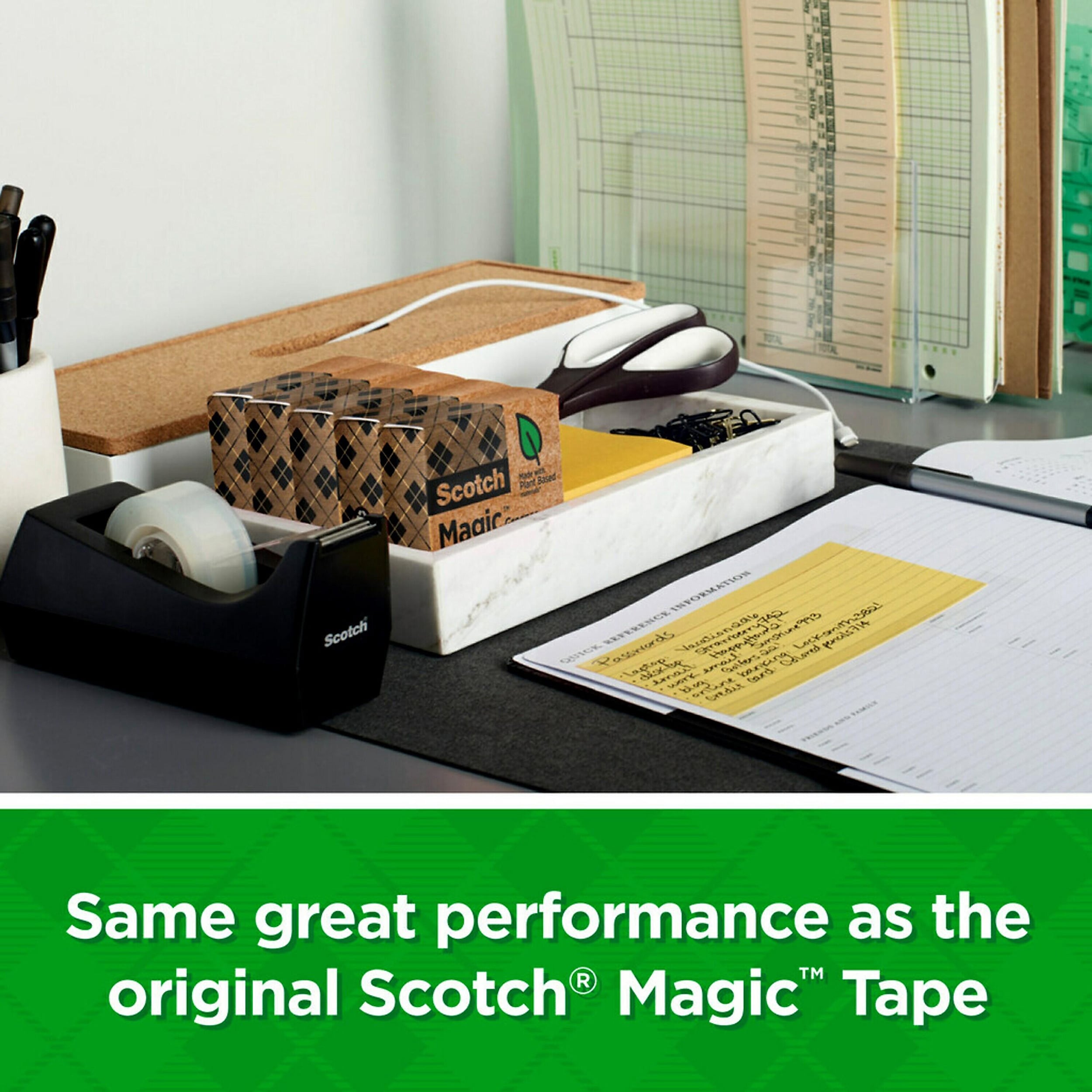 Scotch Magic Greener Invisible Tape Refill, 3/4