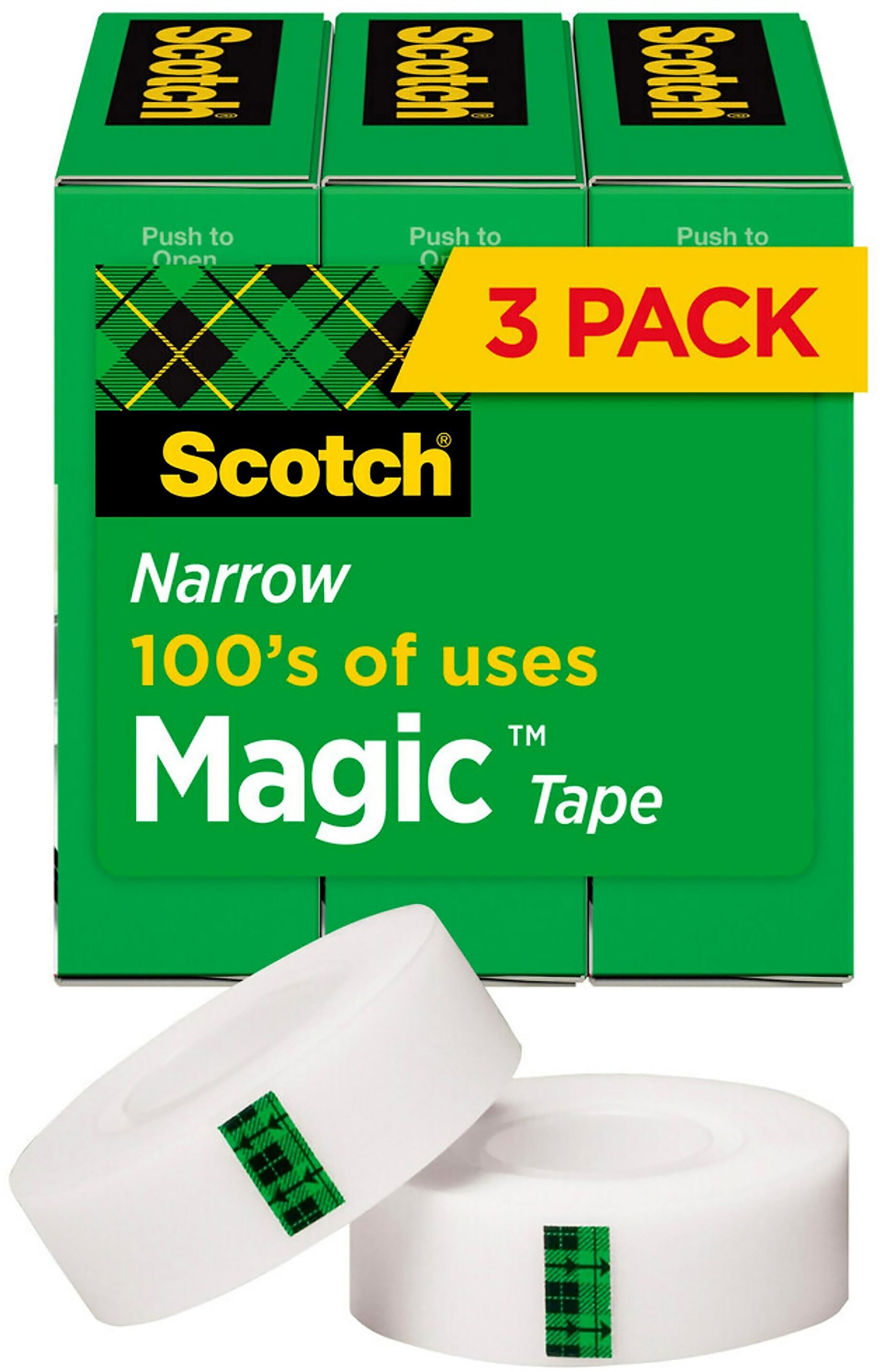 Scotch Magic Invisible Tape, 1/2