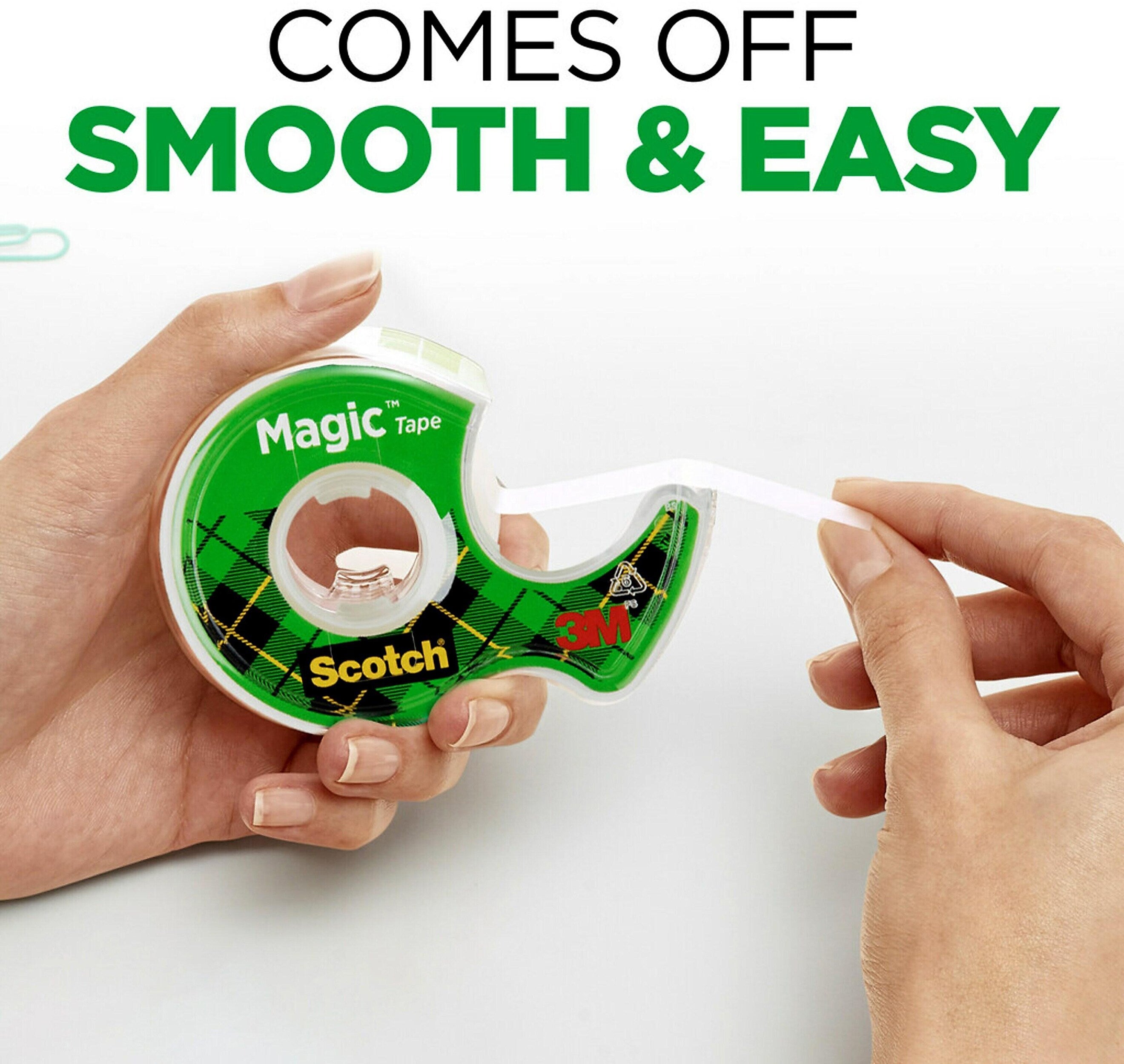 Scotch Magic Invisible Tape with Dispenser, 3/4
