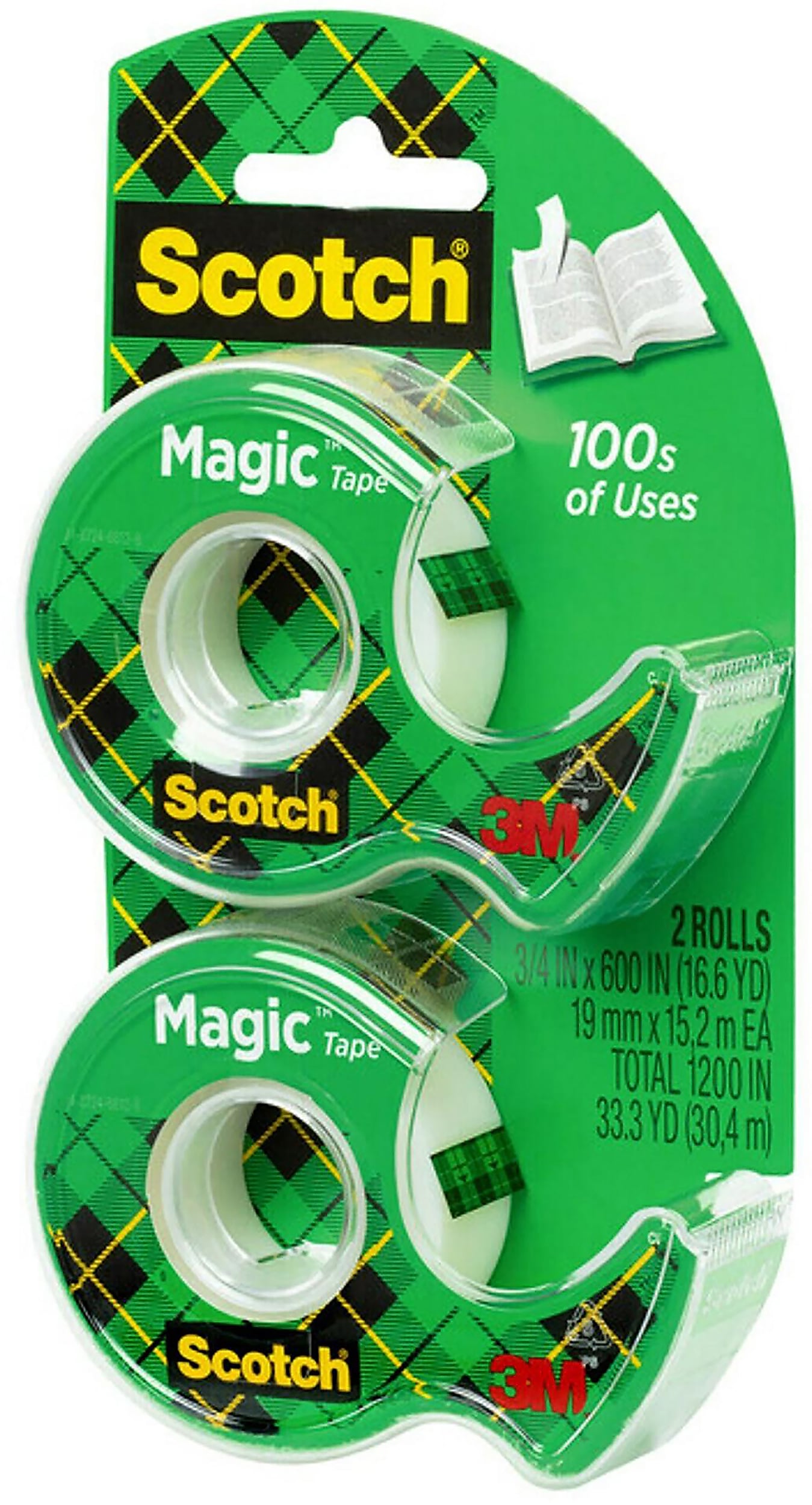 Scotch® Magic™ Invisible Tape with Dispenser, 3/4