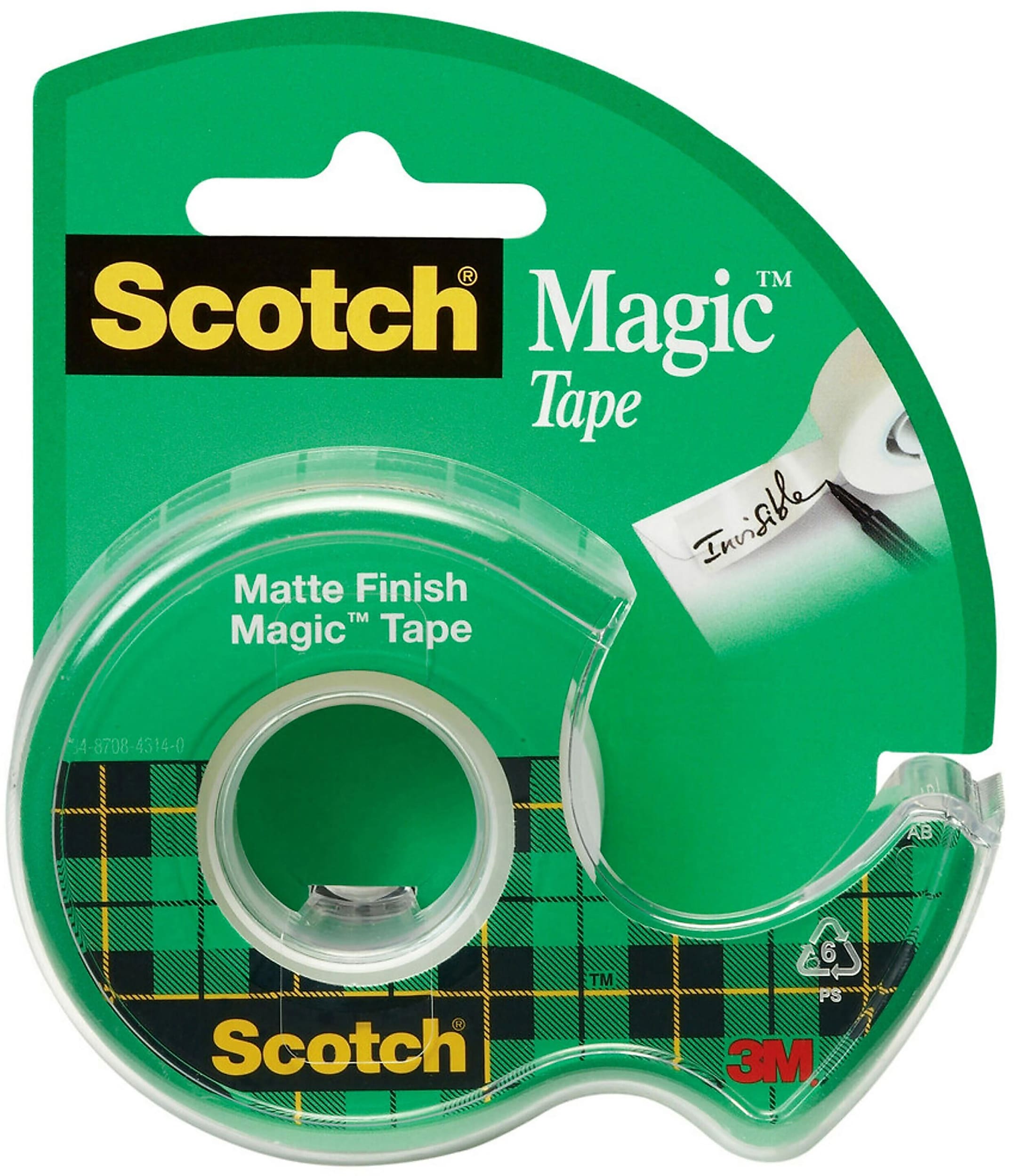 Scotch® Magic™ Invisible Tape with Dispenser, 3/4