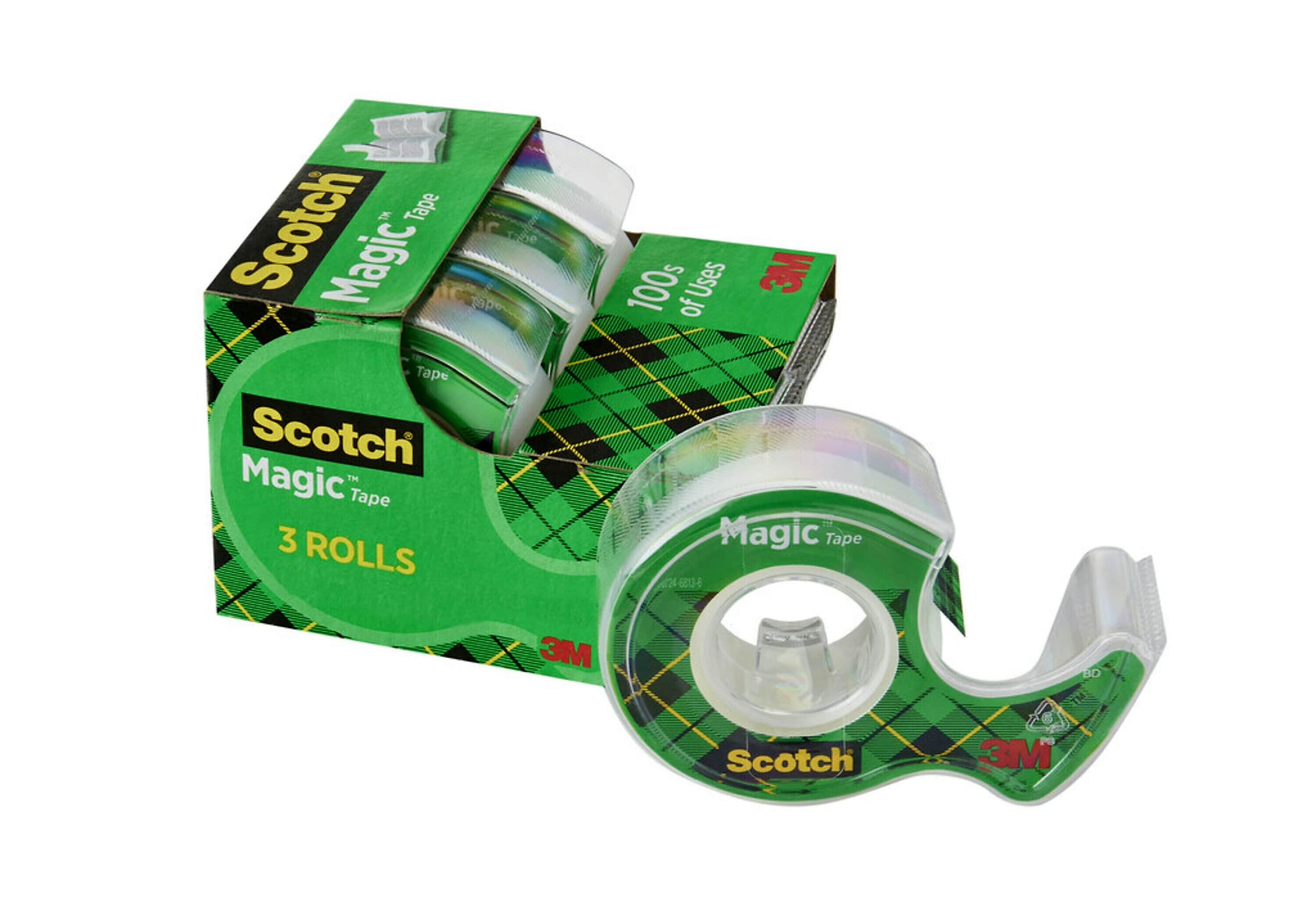 Scotch Magic Invisible Tape with Dispenser, 3/4