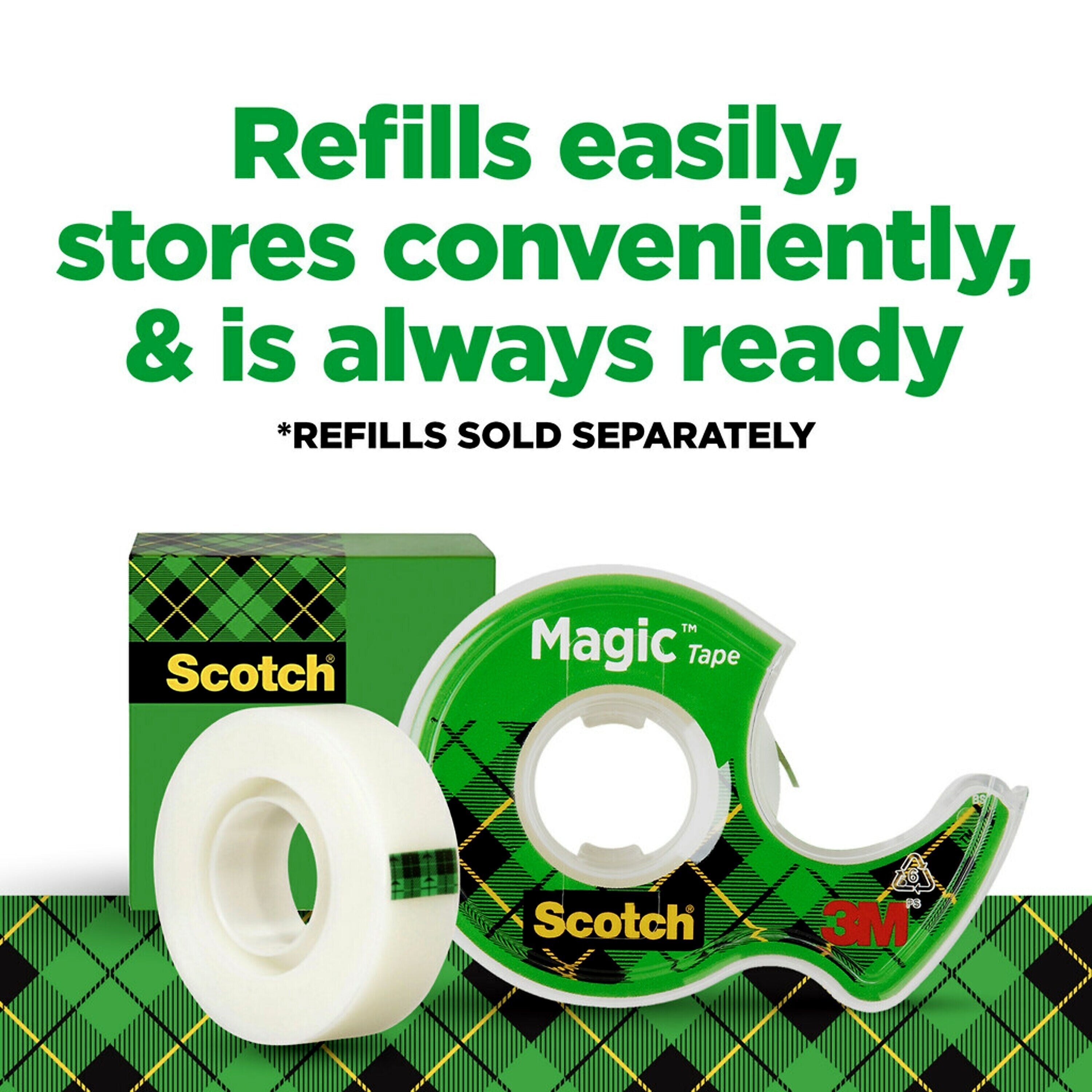 Scotch® Magic™ Invisible Tape with Dispenser, 3/4
