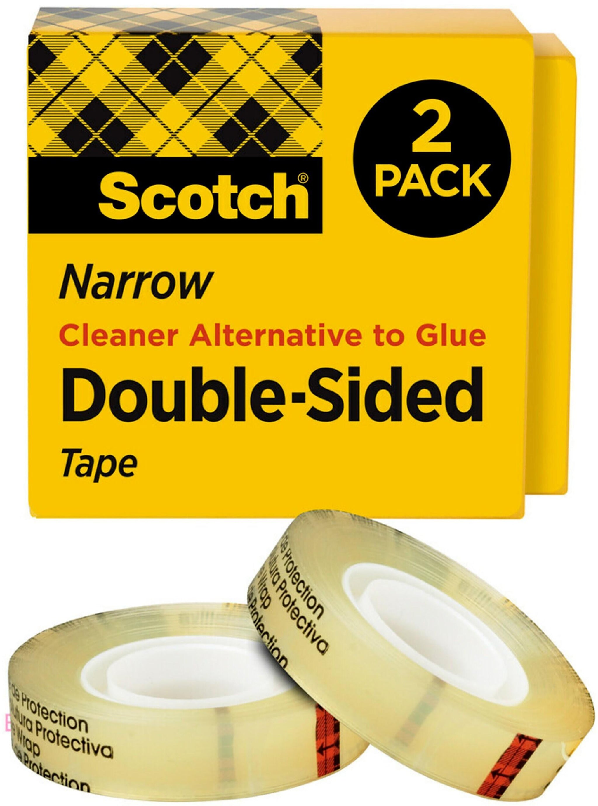 Scotch Permanent Double Sided Tape Refill, 1/2