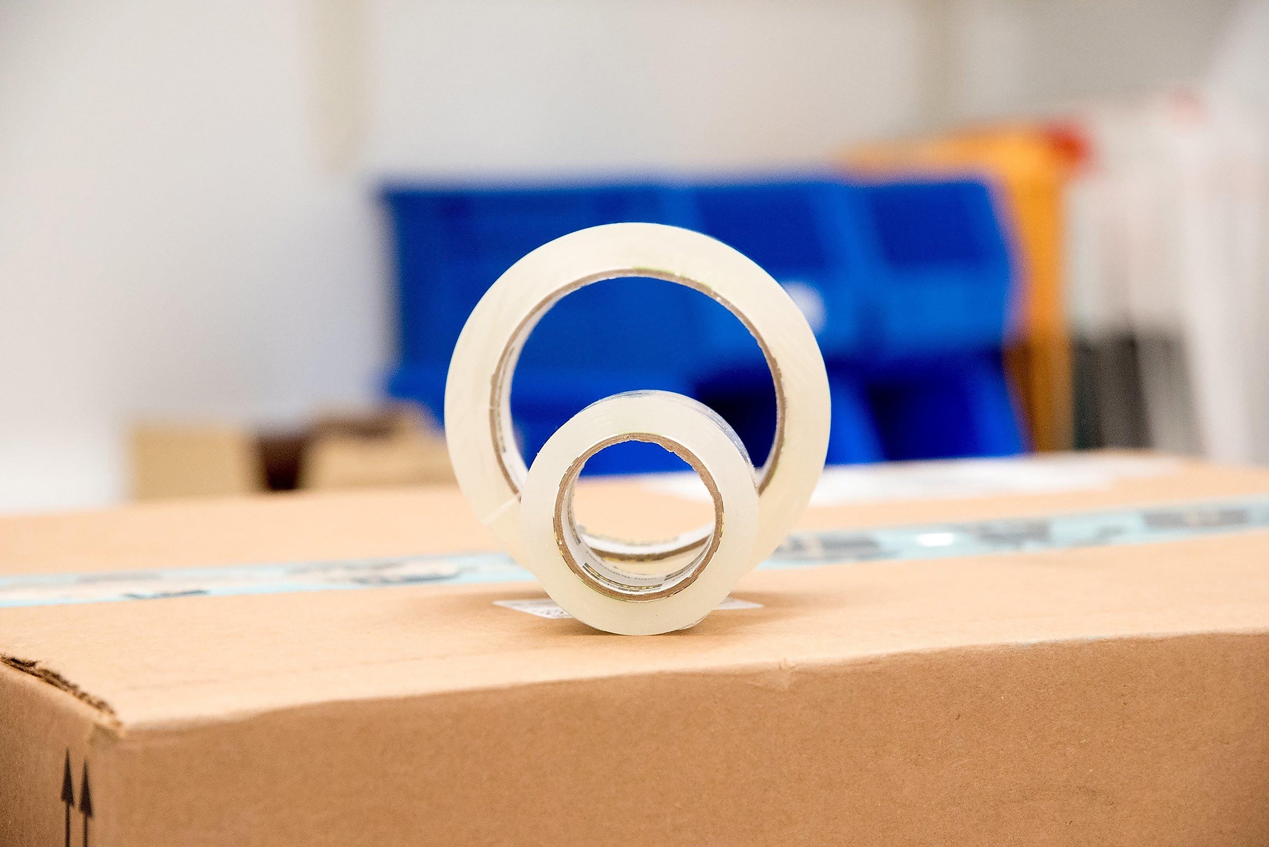 Scotch® Reinforced Strength Shipping Strapping Tape with Dispenser, 1.88