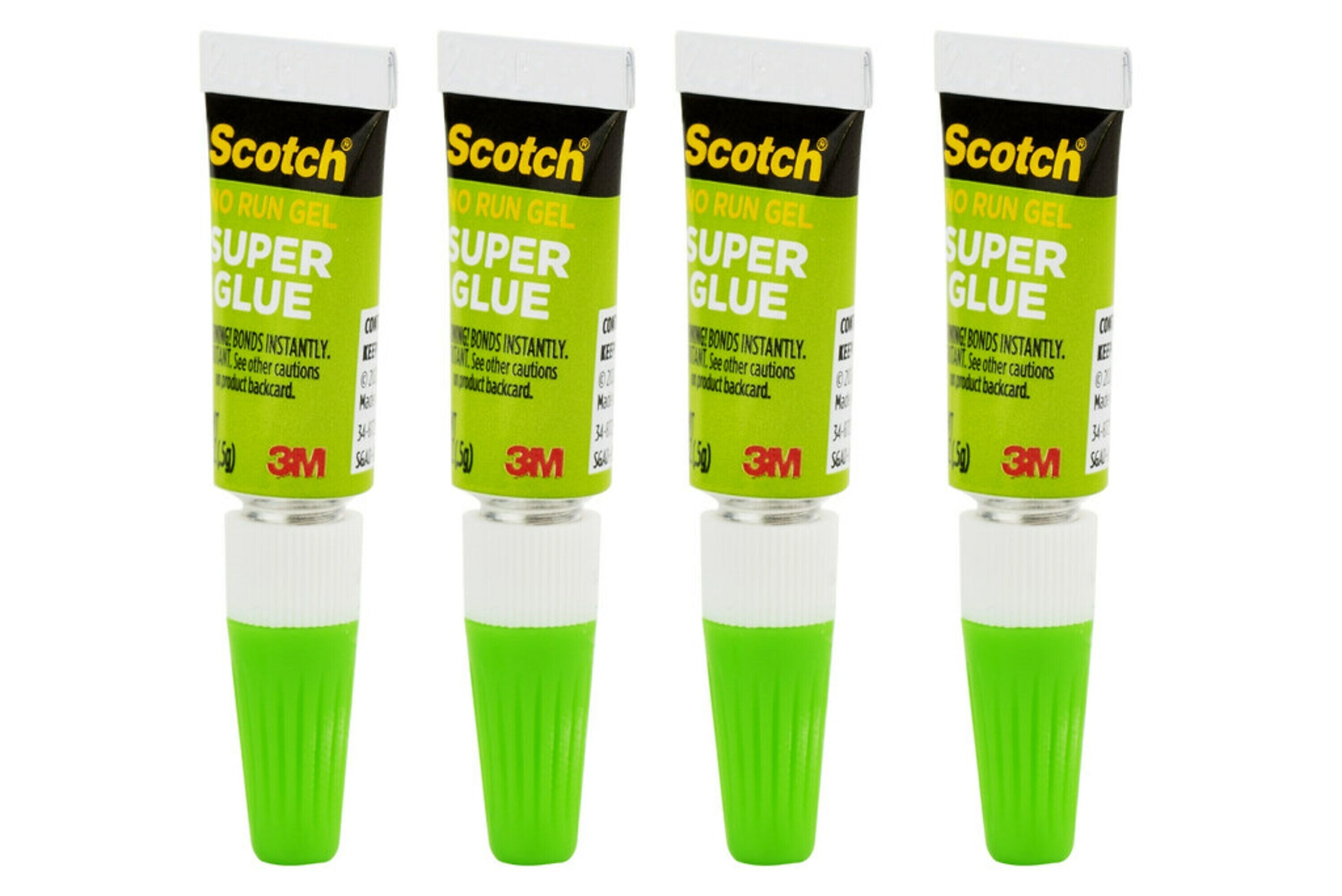 Scotch Single Use Super Glue, 0.17 oz., 4/Pack