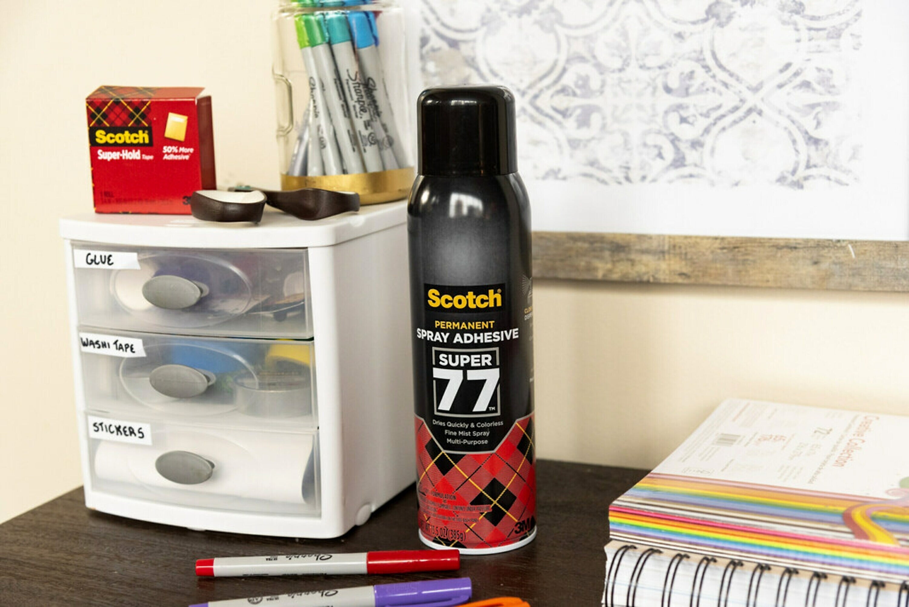 Scotch Super 77 Multi-Purpose Adhesive, 13.5 oz. .