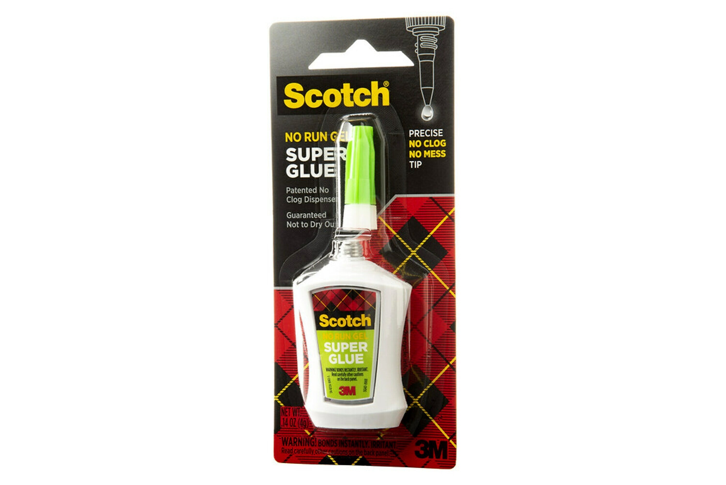 Scotch® Super Glue, 0.14 oz., Tan