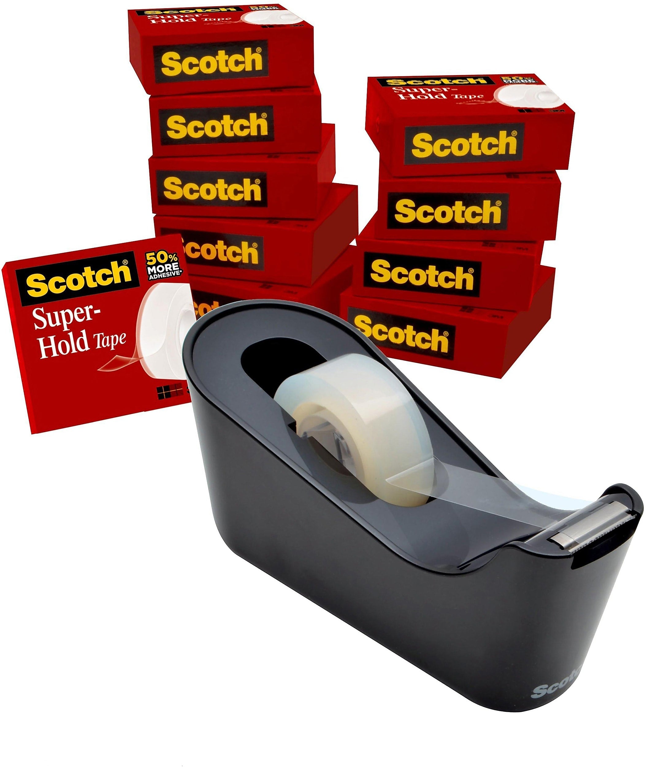 Scotch® Super-Hold Tape with Dispenser, 3/4