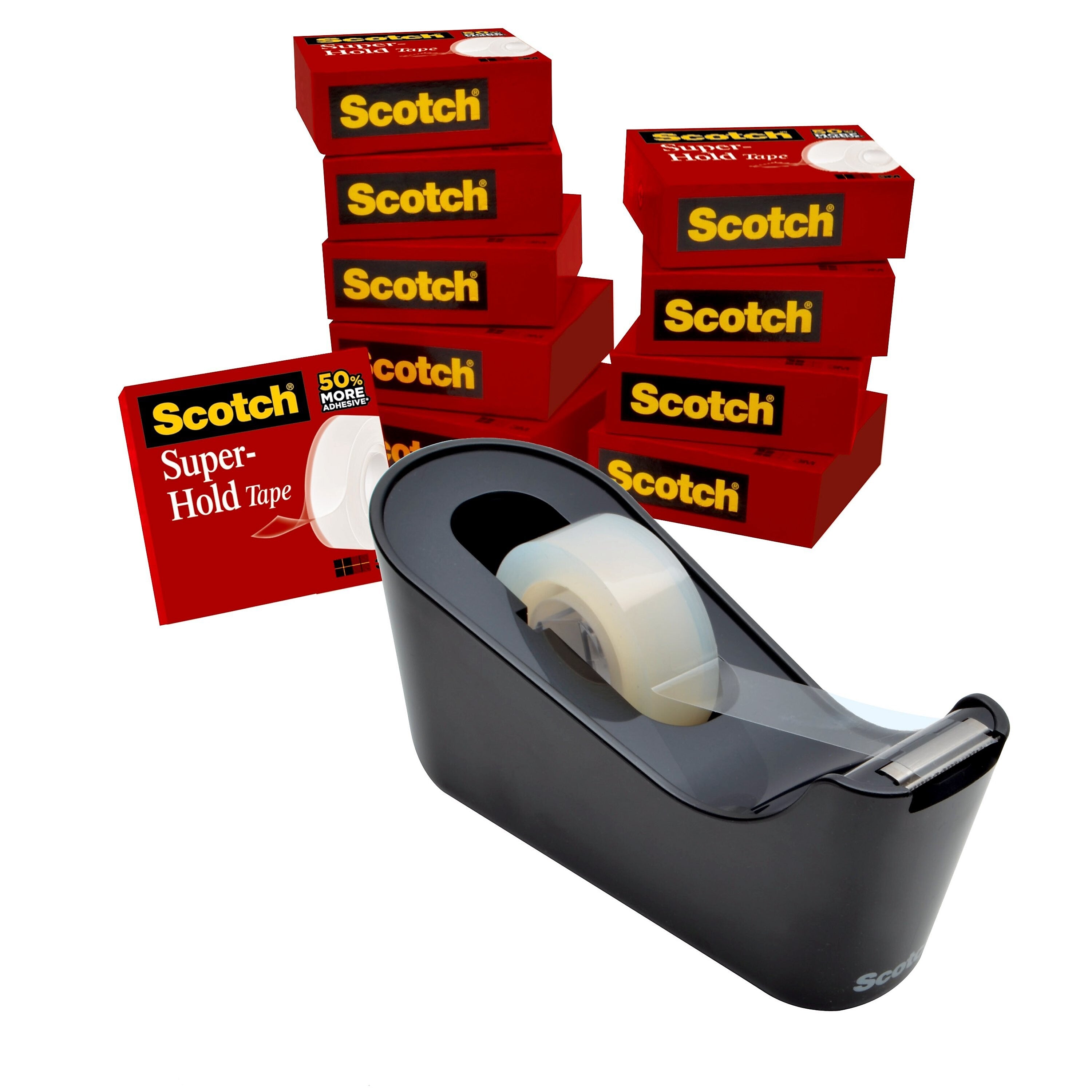 Scotch® Super-Hold Tape with Dispenser, 3/4