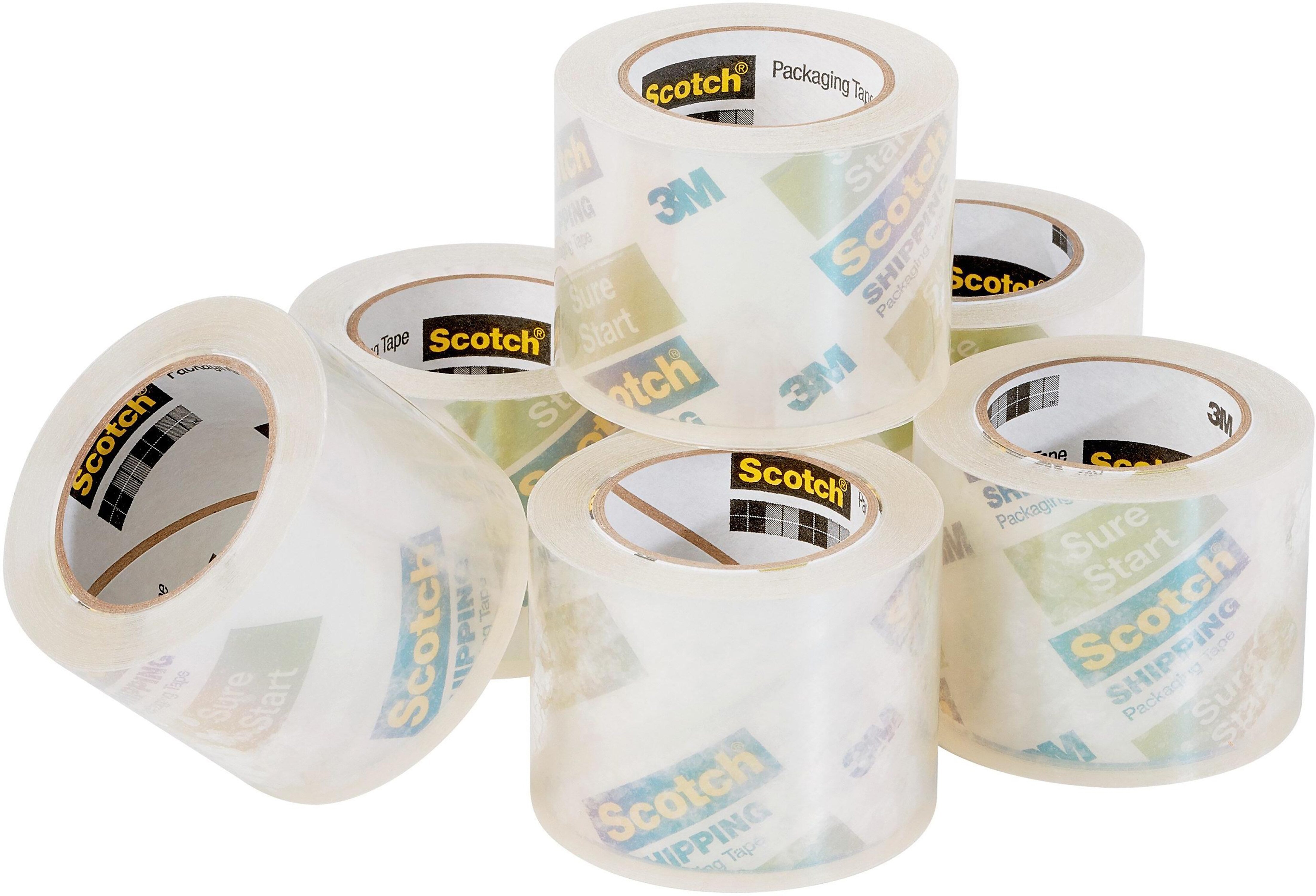Scotch Sure Start Packing Tape, 1.88