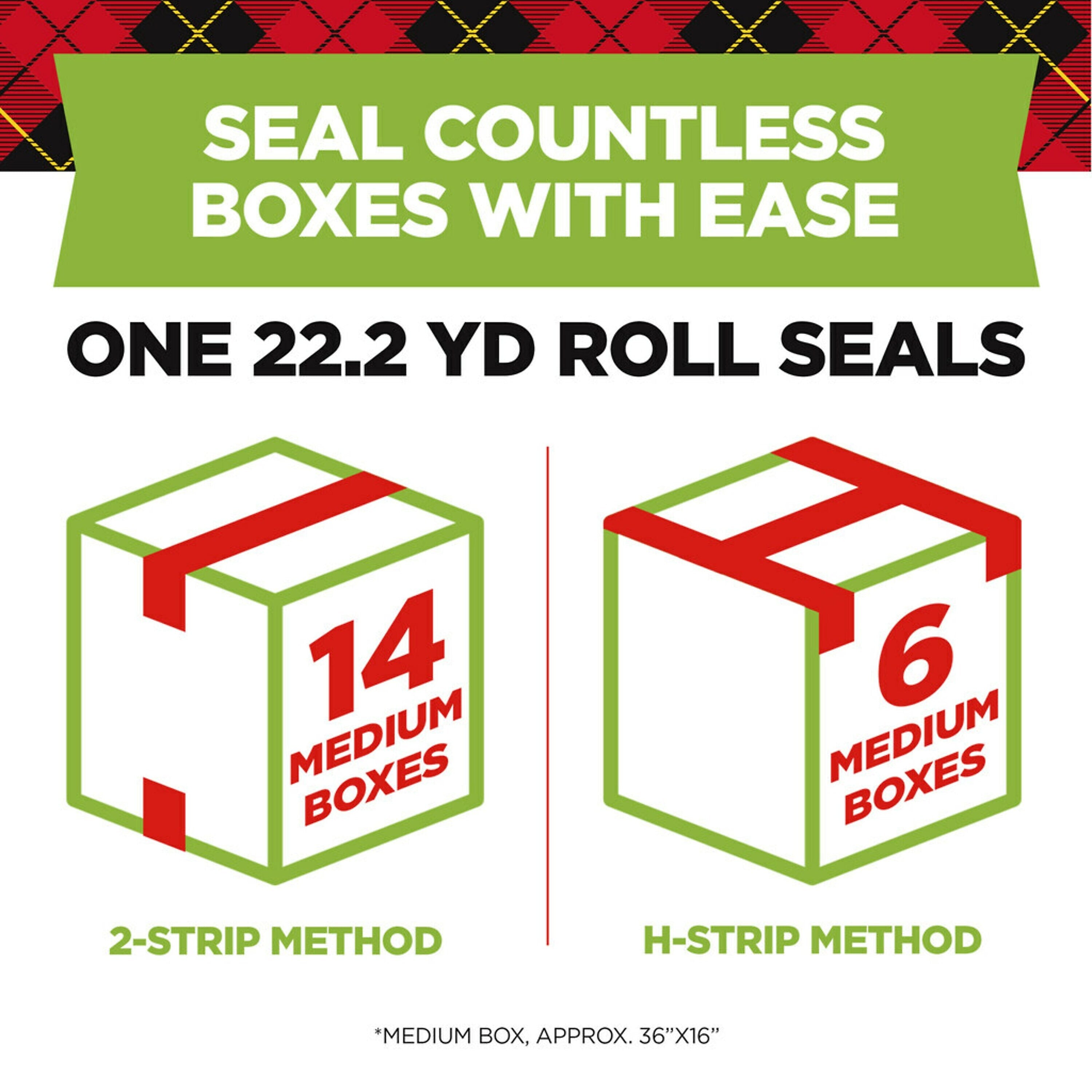 Scotch Sure-Start Packing Tape with Dispenser, 1.88