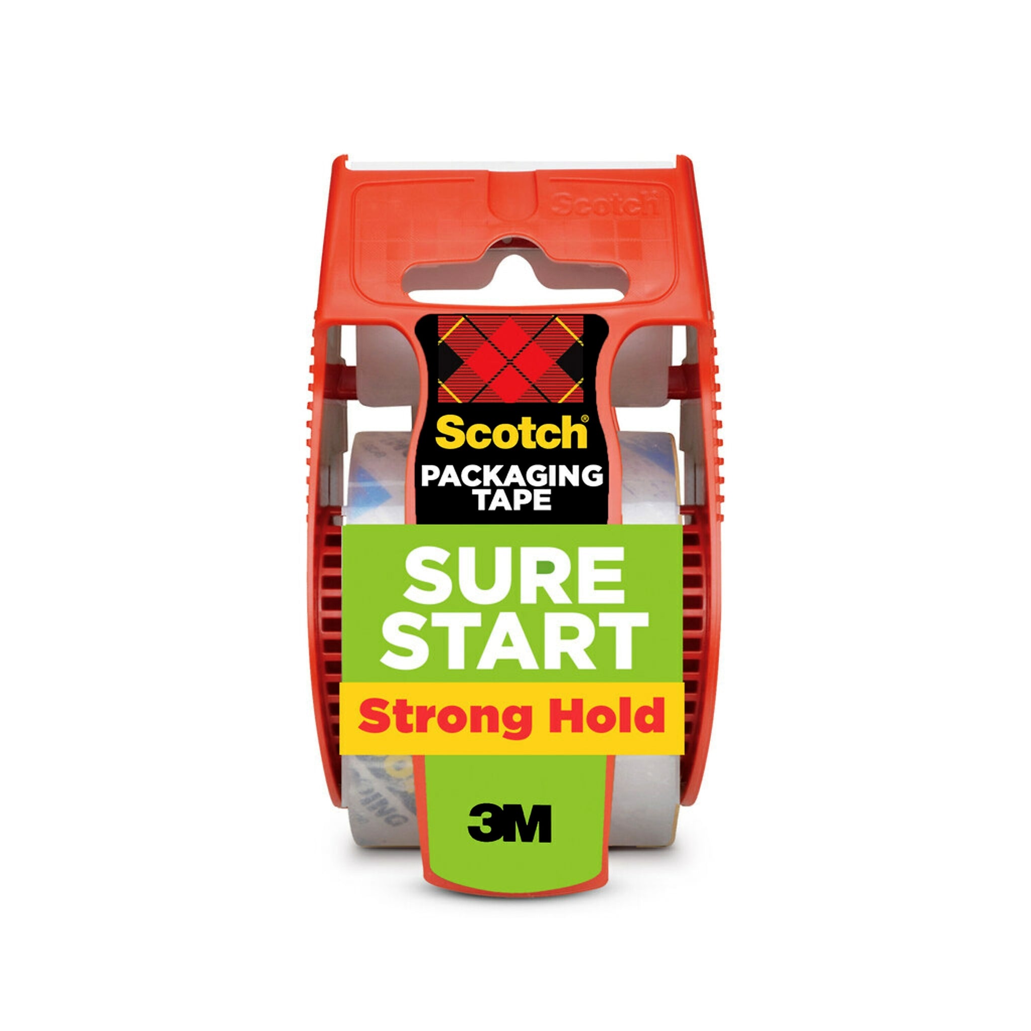Scotch Sure Start Shipping Packing Tape with Dispenser, 1.88