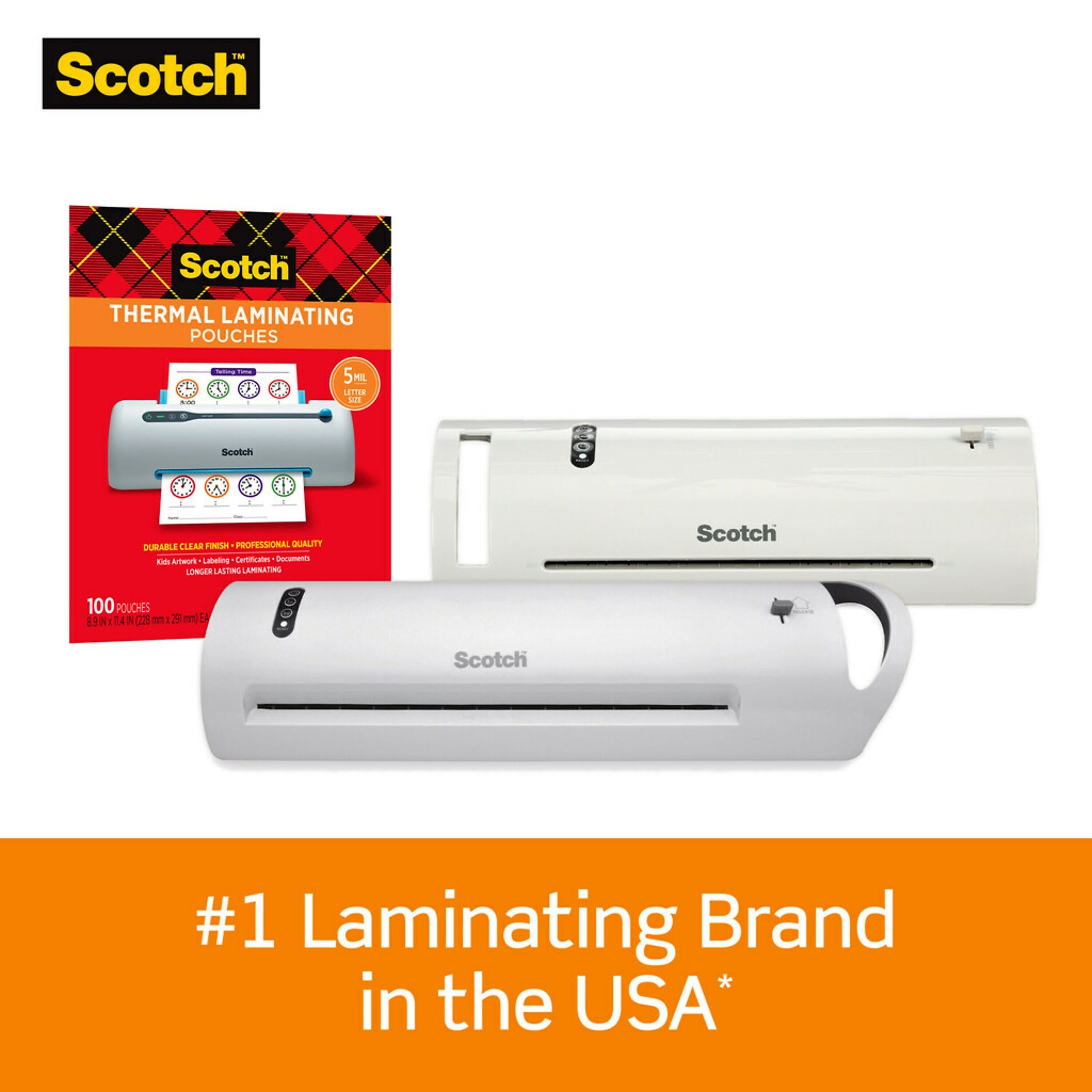 Scotch Thermal Laminator with 20 Letter Size Pouches, 13