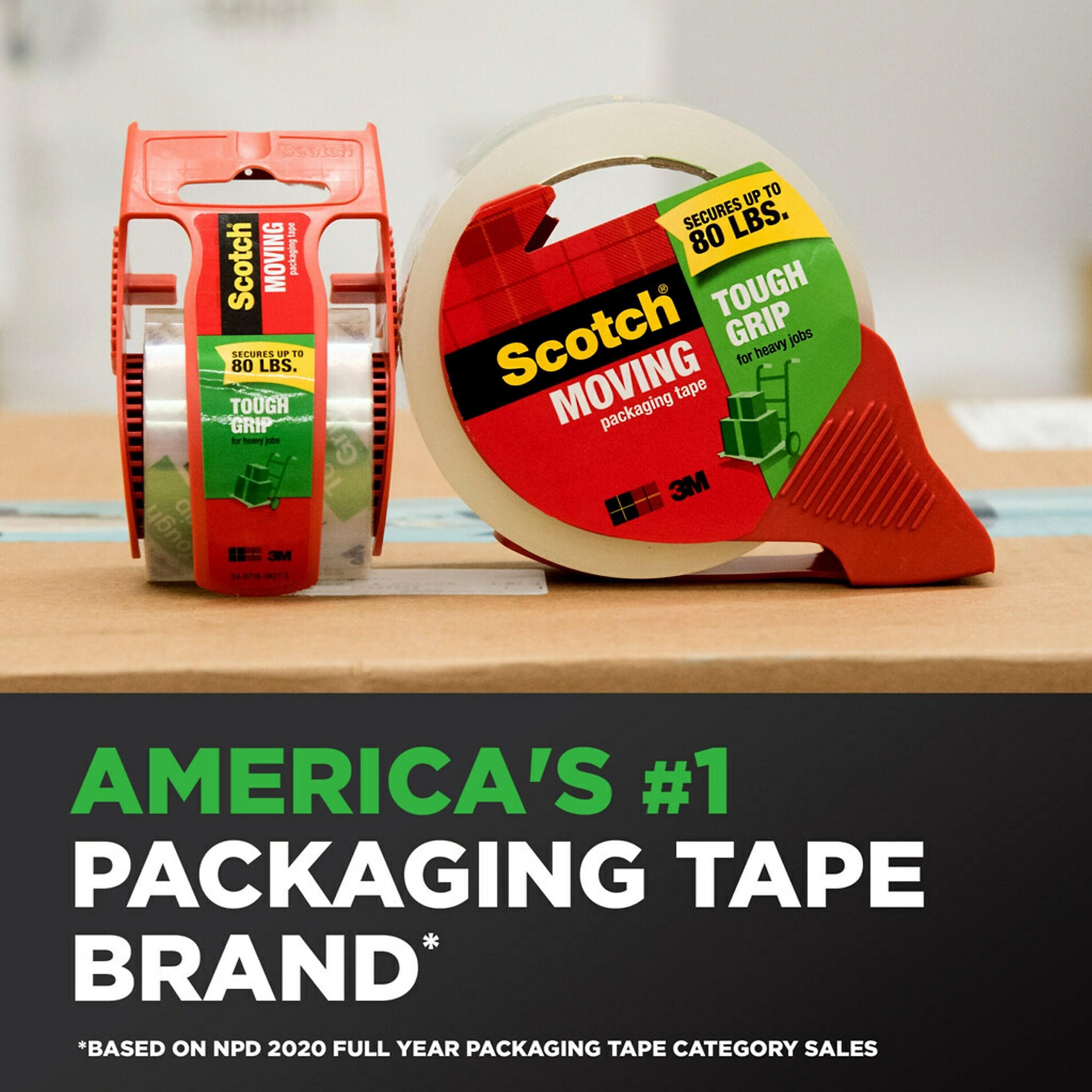 Scotch Tough Grip Packing Tape, 1.88