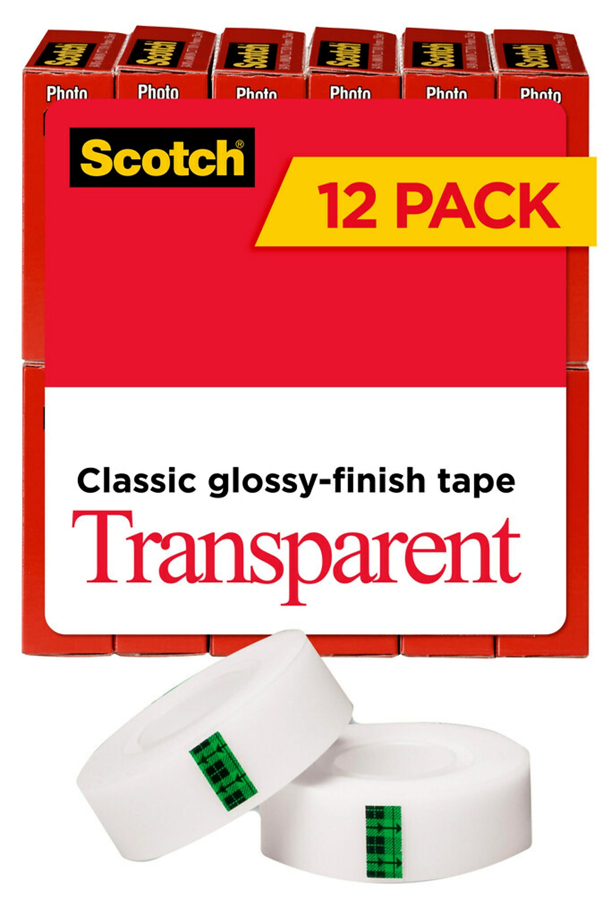 Scotch Transparent Clear Tape Refill, 0.75