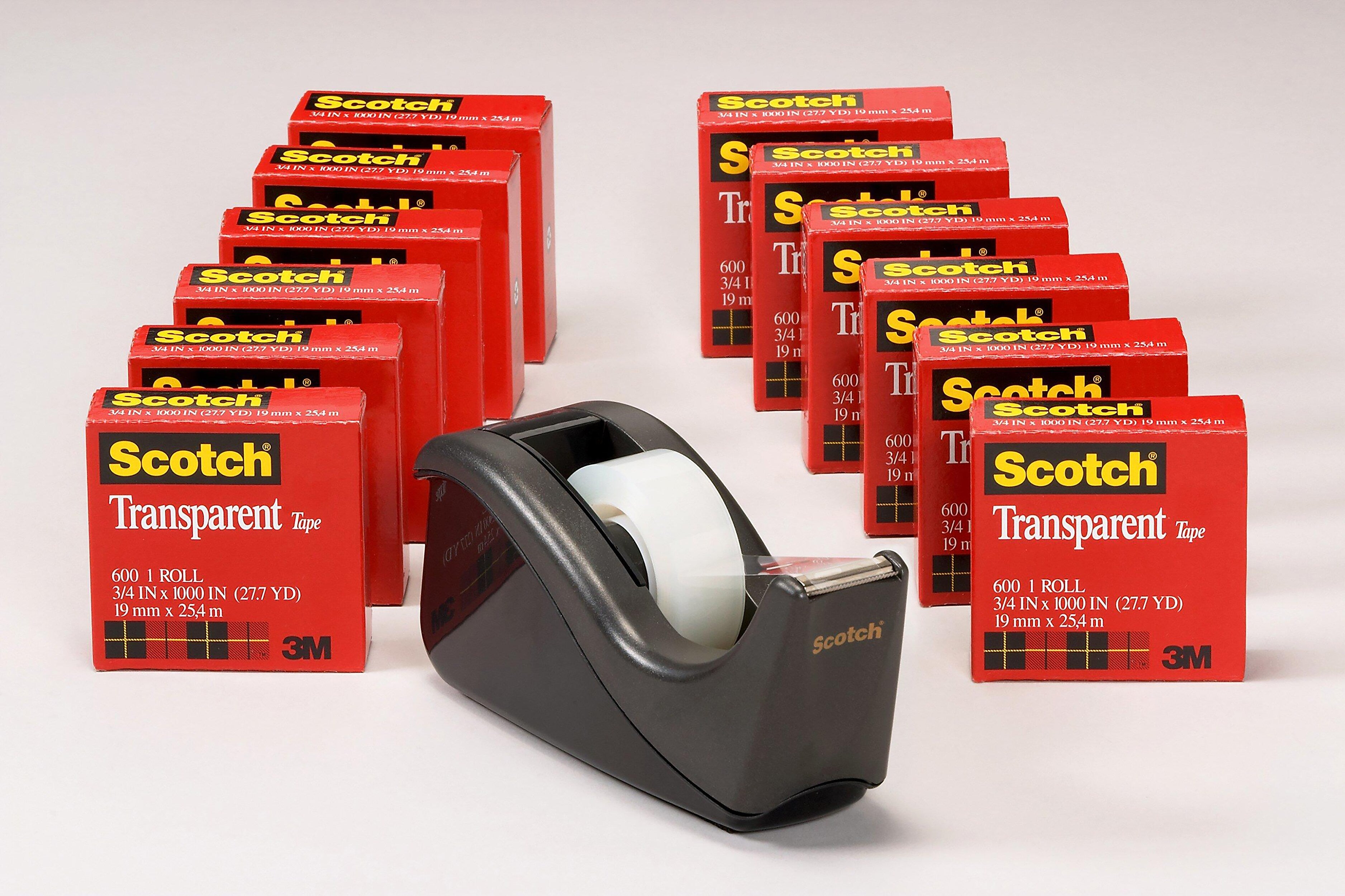 Scotch Transparent Clear Tape Refill, 0.75
