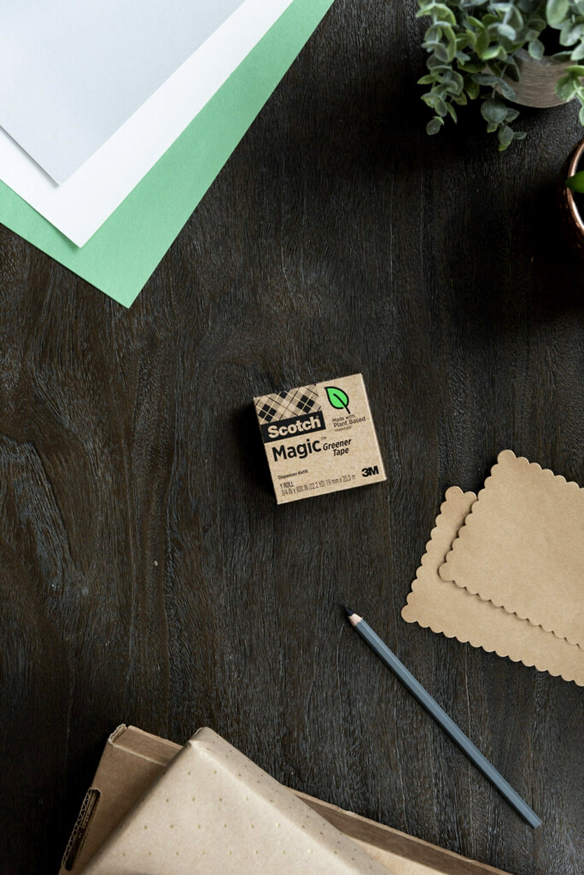 Scotch Transparent Clear Tape Refill, 0.75