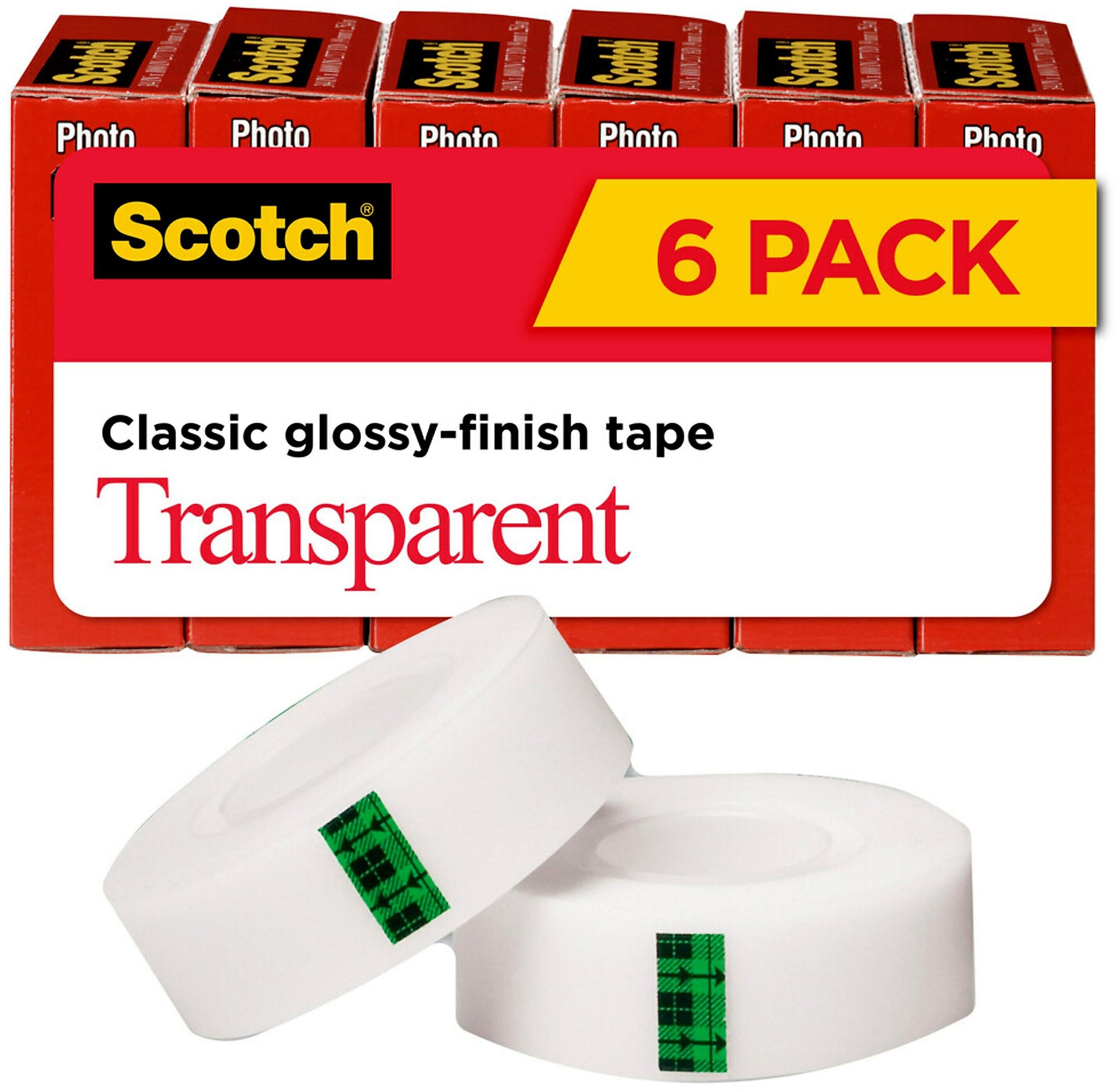 Scotch Transparent Clear Tape Refill, 0.75