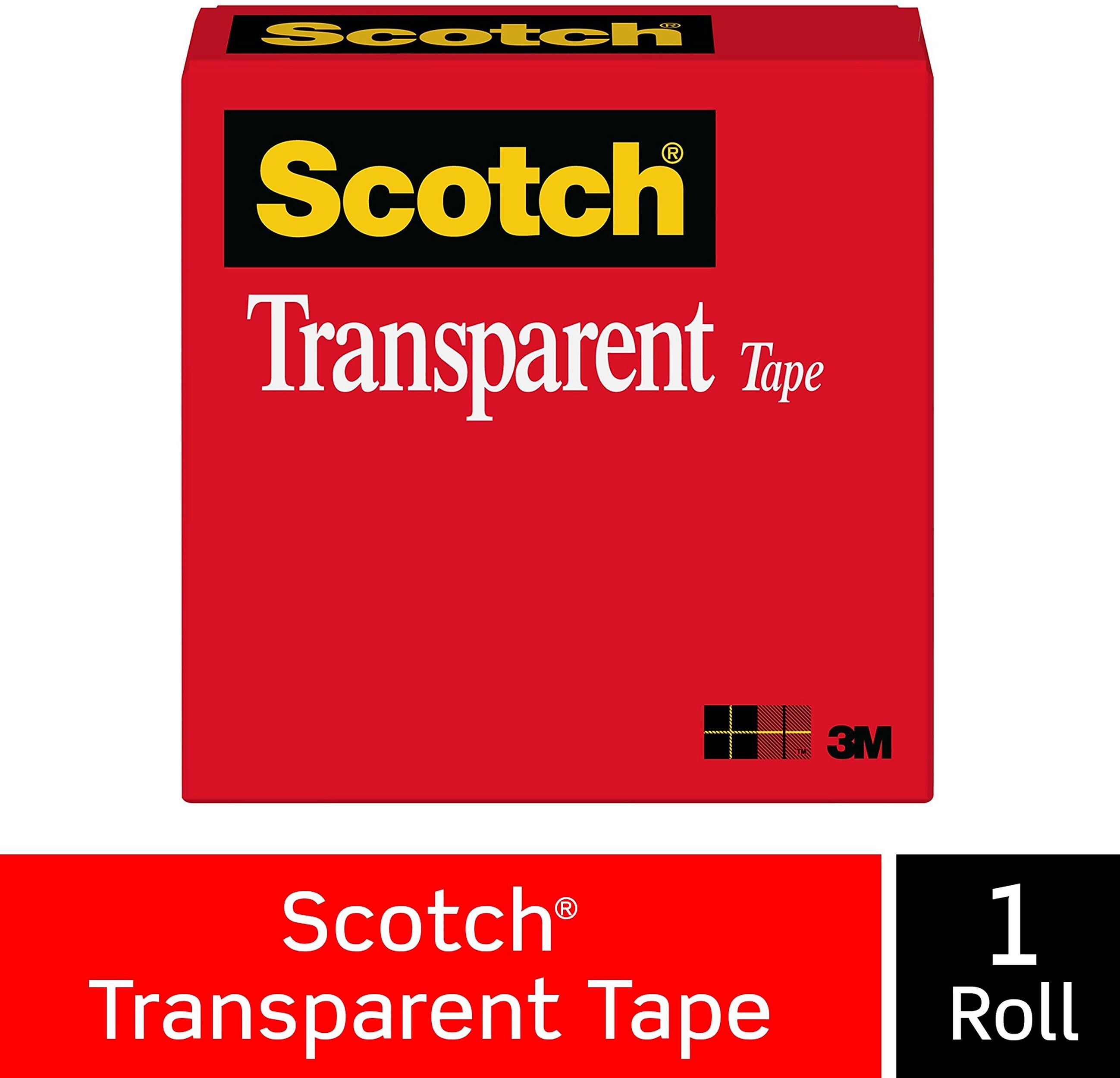 Scotch Transparent Clear Tape Refill, 1