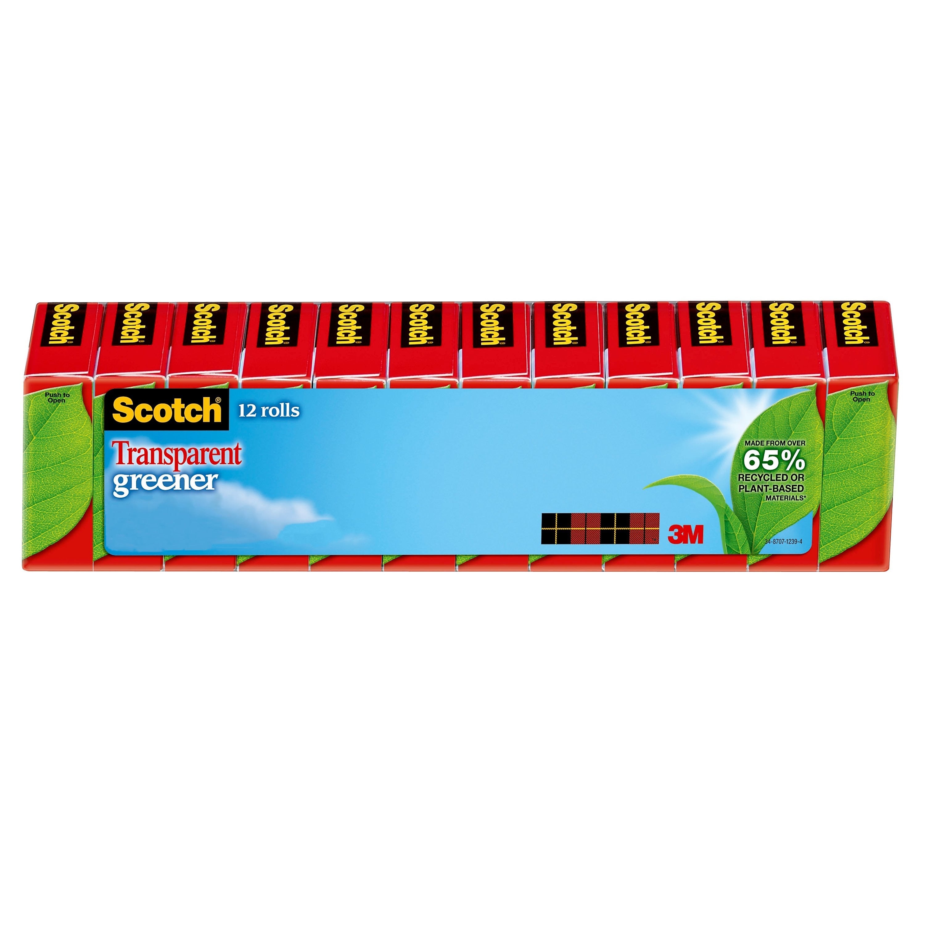 Scotch® Transparent Greener Tape Refill, 3/4