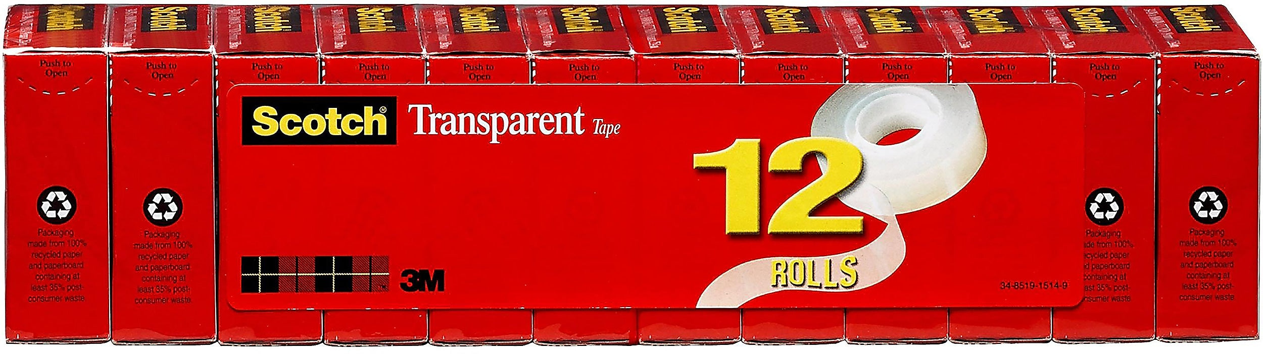 Scotch Transparent Tape, 3/4
