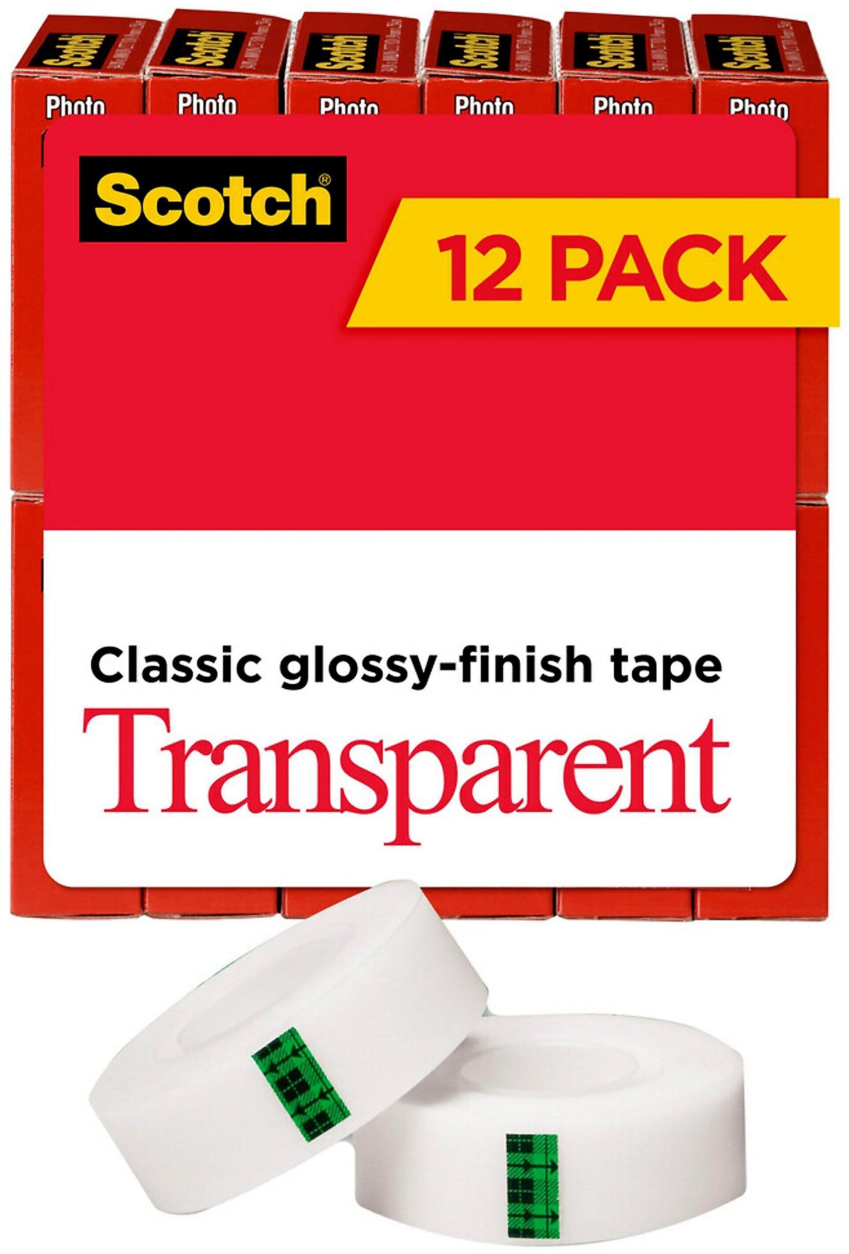 Scotch Transparent Tape, 3/4