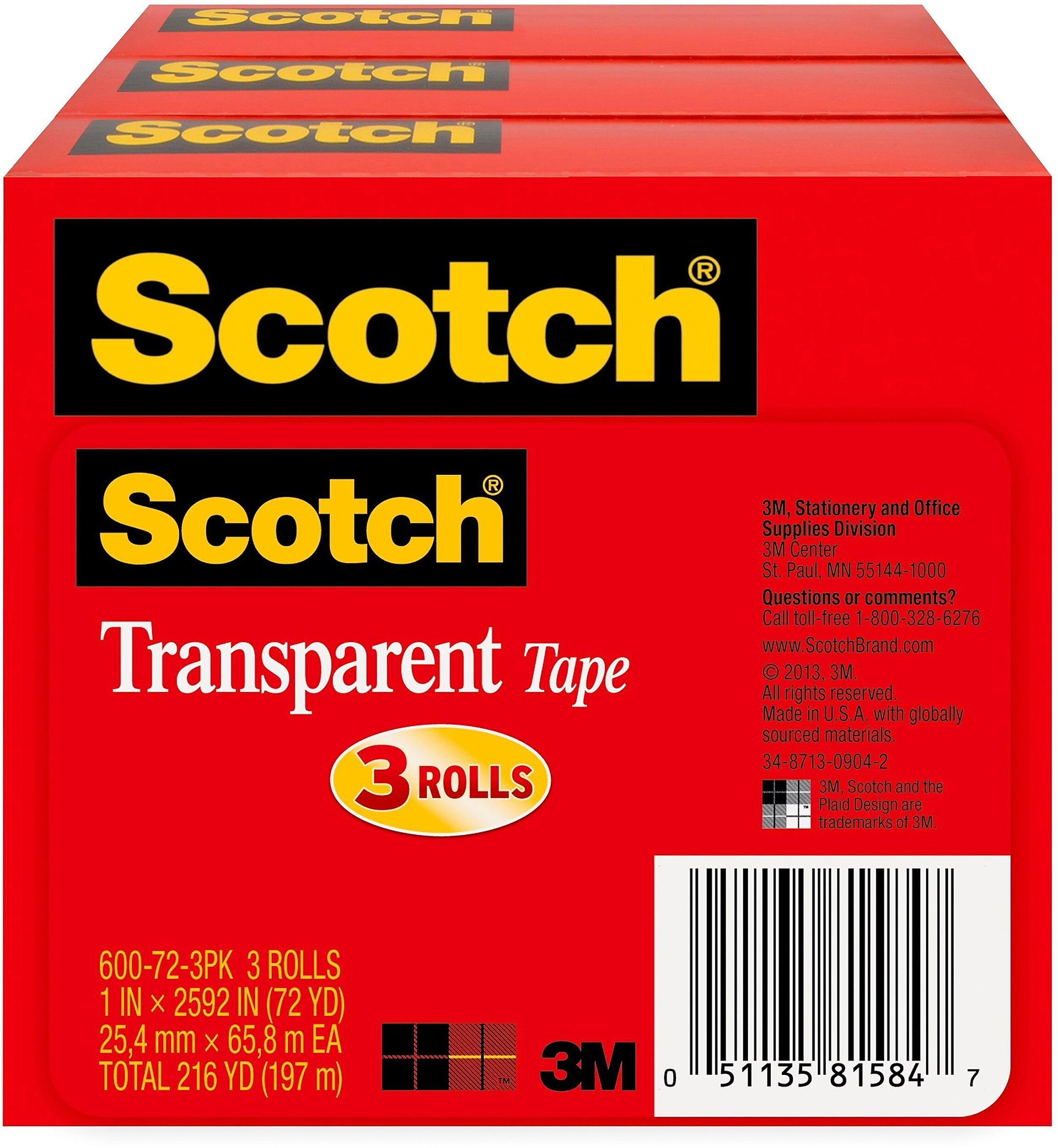 Scotch Transparent Tape Refill, 1