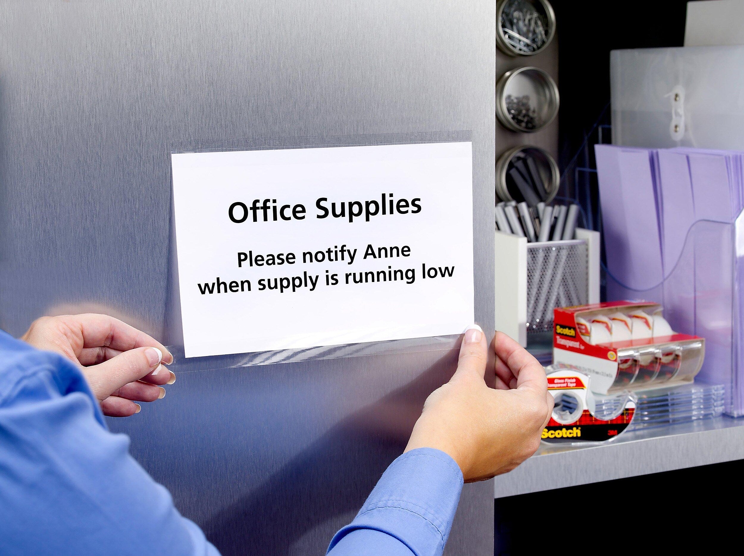 Scotch® Transparent Tape, w/Built in Refillable Dispenser, 1/2