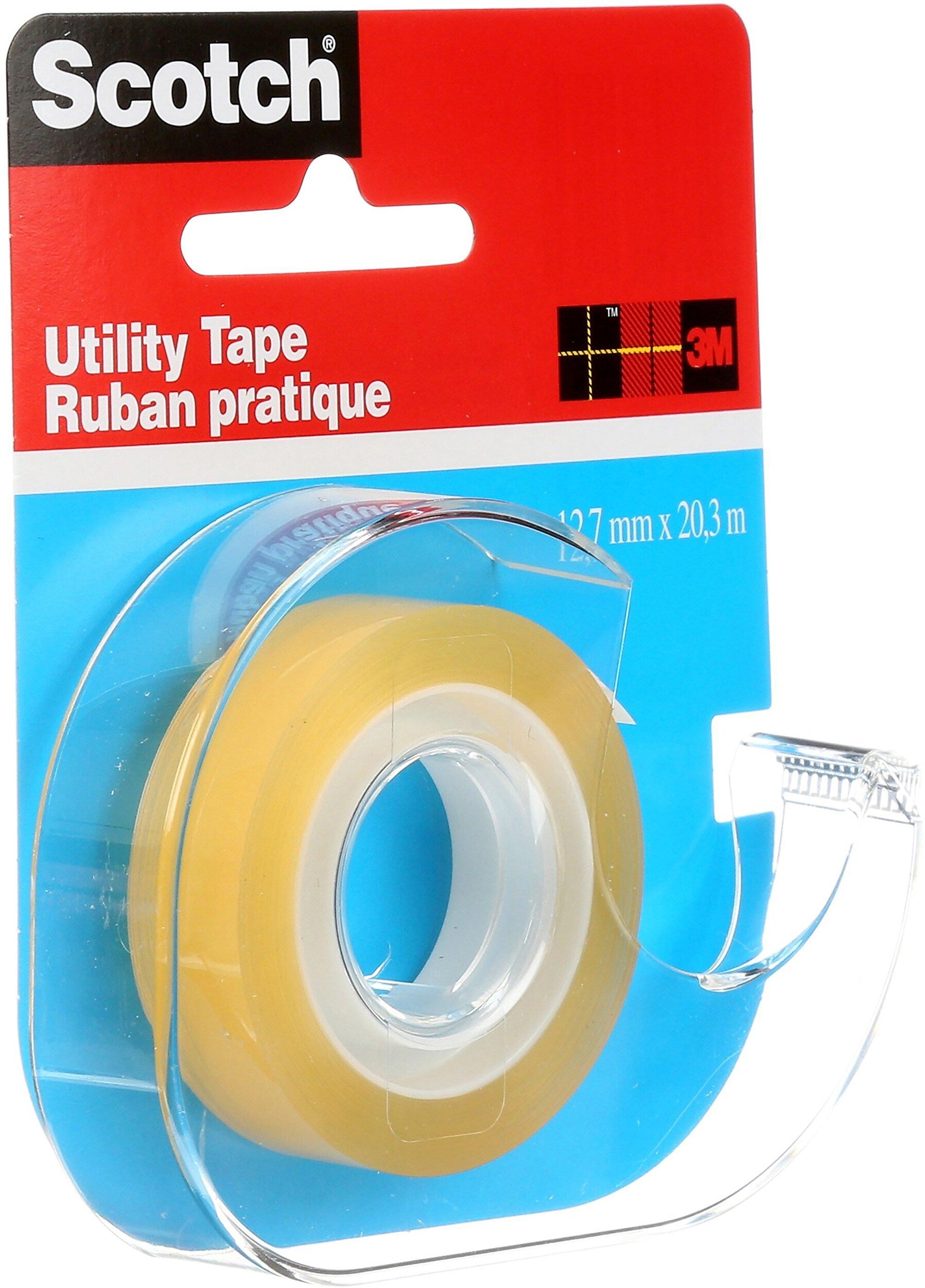 Scotch Utility Transparent Clear Tape Refill, 0.5