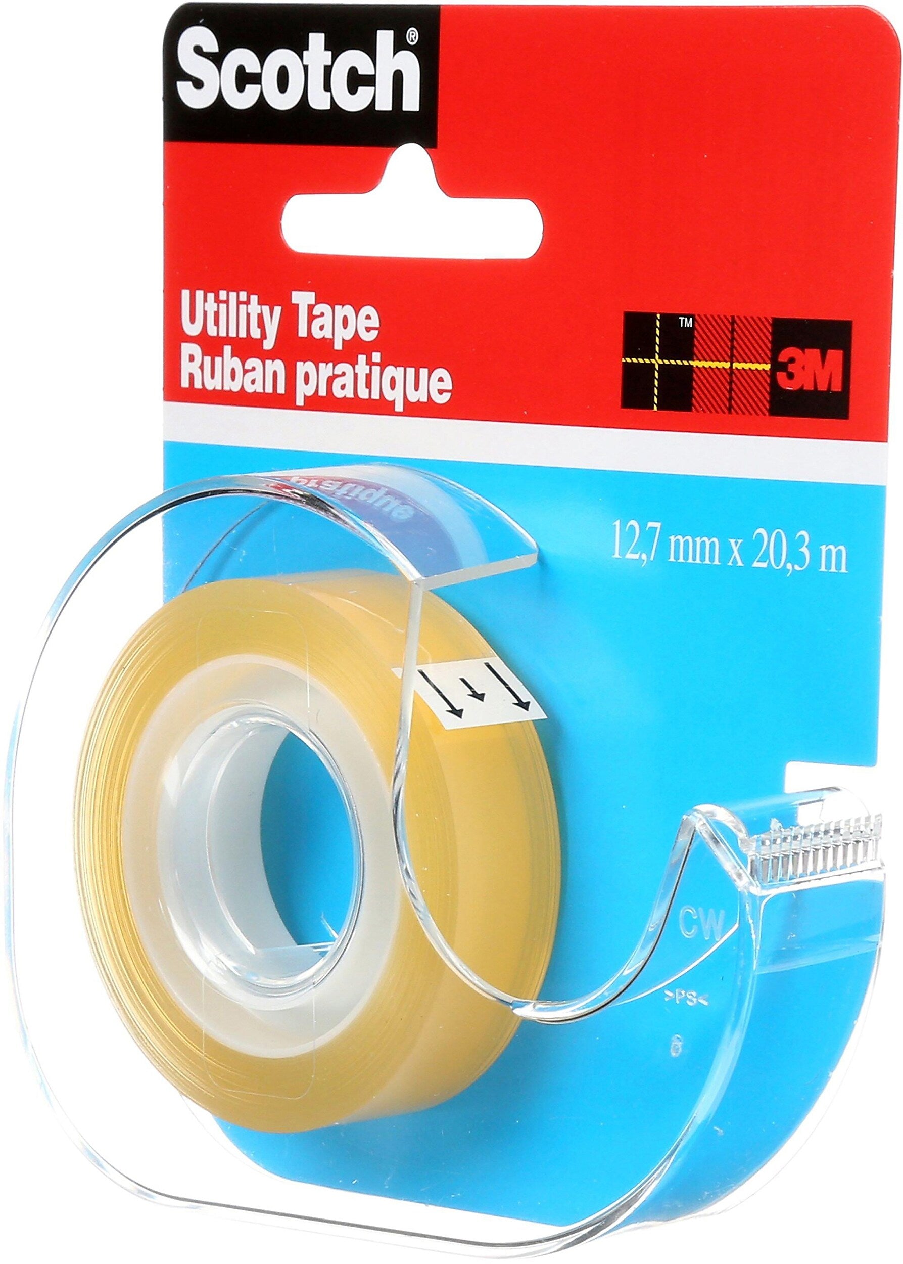 Scotch Utility Transparent Clear Tape Refill, 0.5
