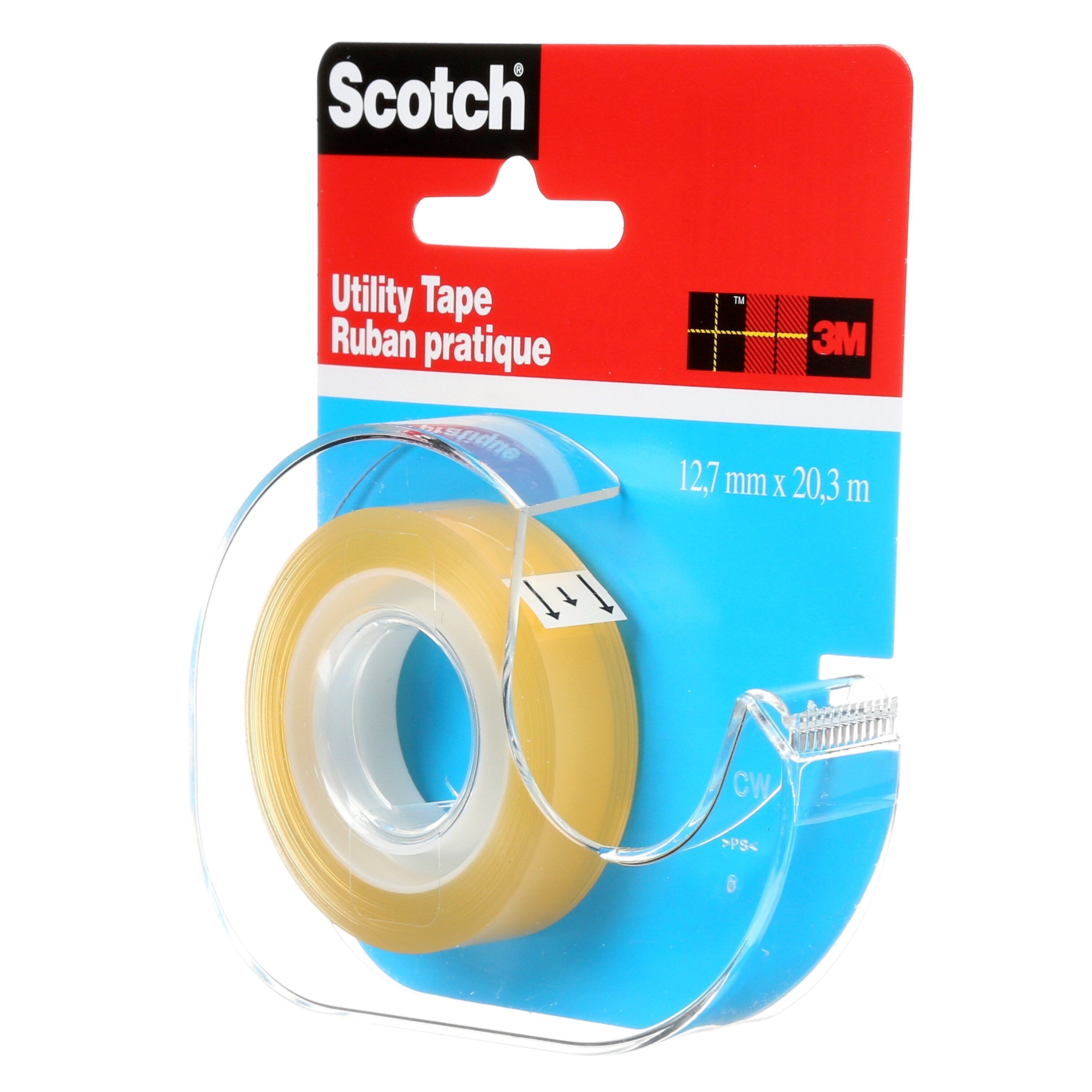 Scotch Utility Transparent Clear Tape Refill, 0.5