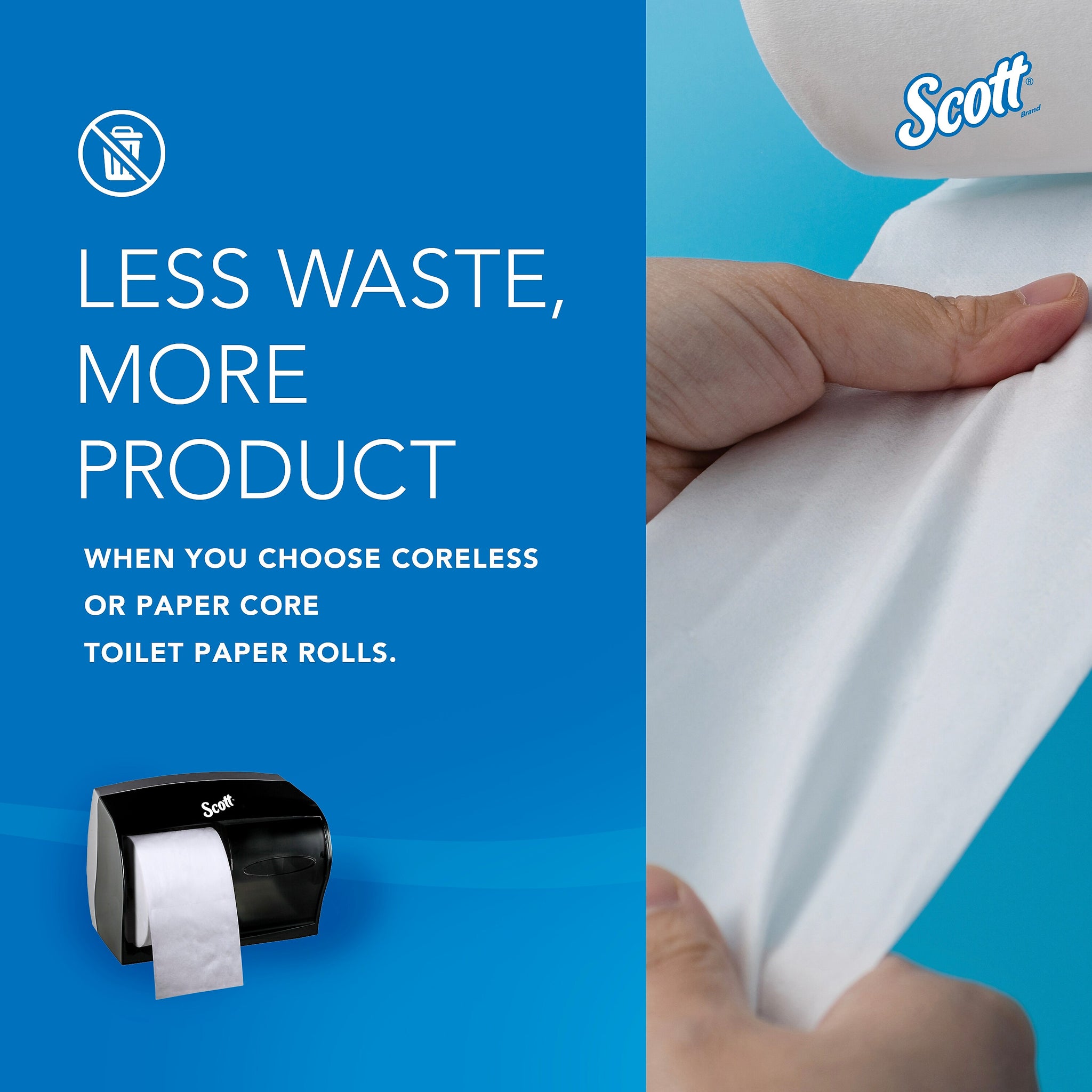 Scott 1000 Coreless Toilet Paper Dispenser, Smoke Gray
