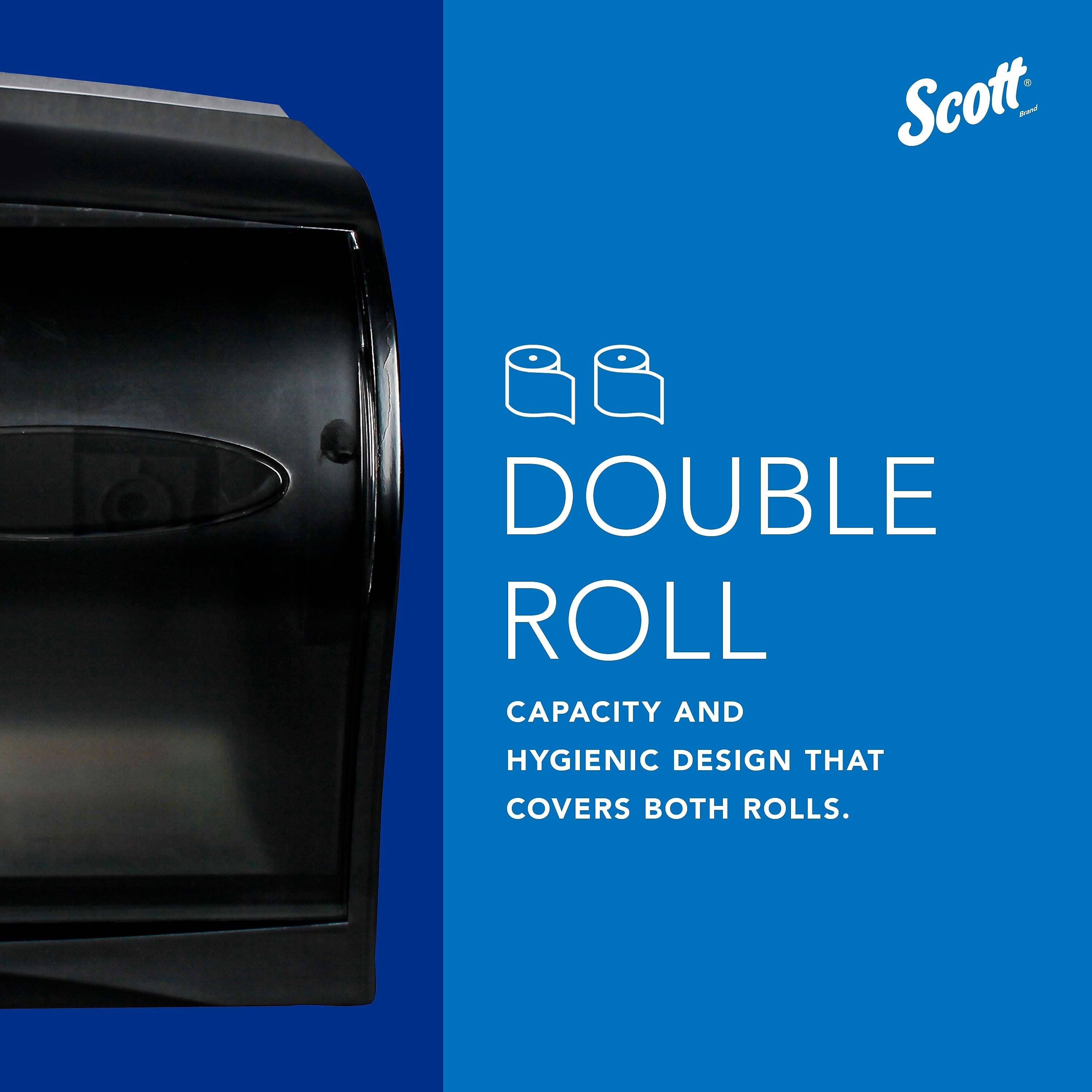 Scott 1000 Coreless Toilet Paper Dispenser, Smoke Gray
