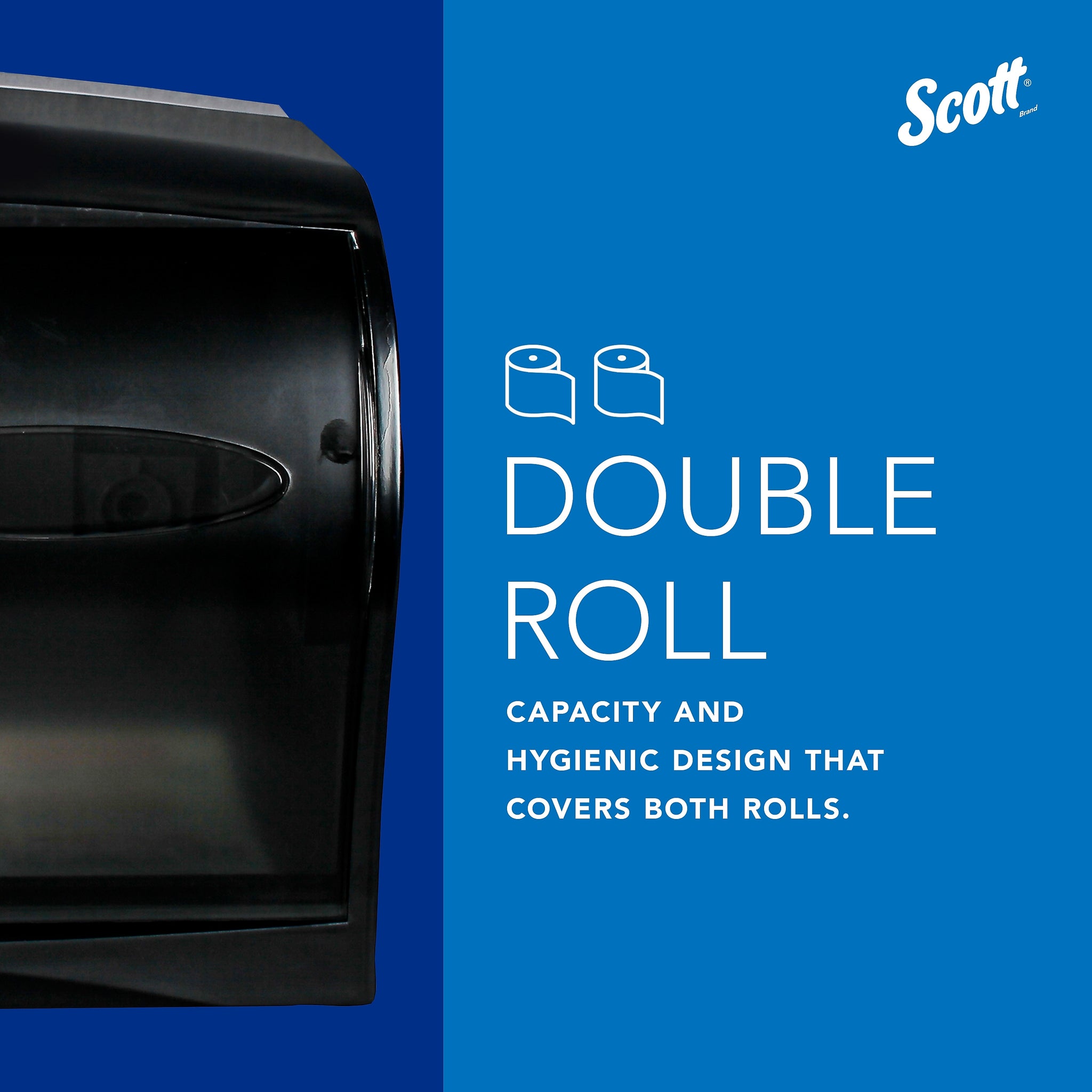 Scott 1000 Coreless Toilet Paper Dispenser, Smoke Gray