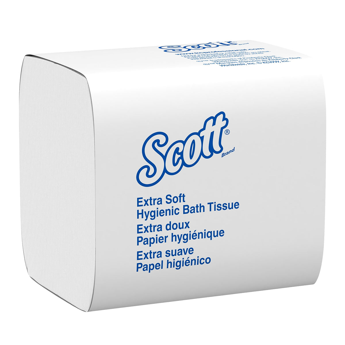 Scott Cotton Z-Fold Toilet Paper, 2-ply, White, 250 Sheets/Pack, 36 Packs/Carton