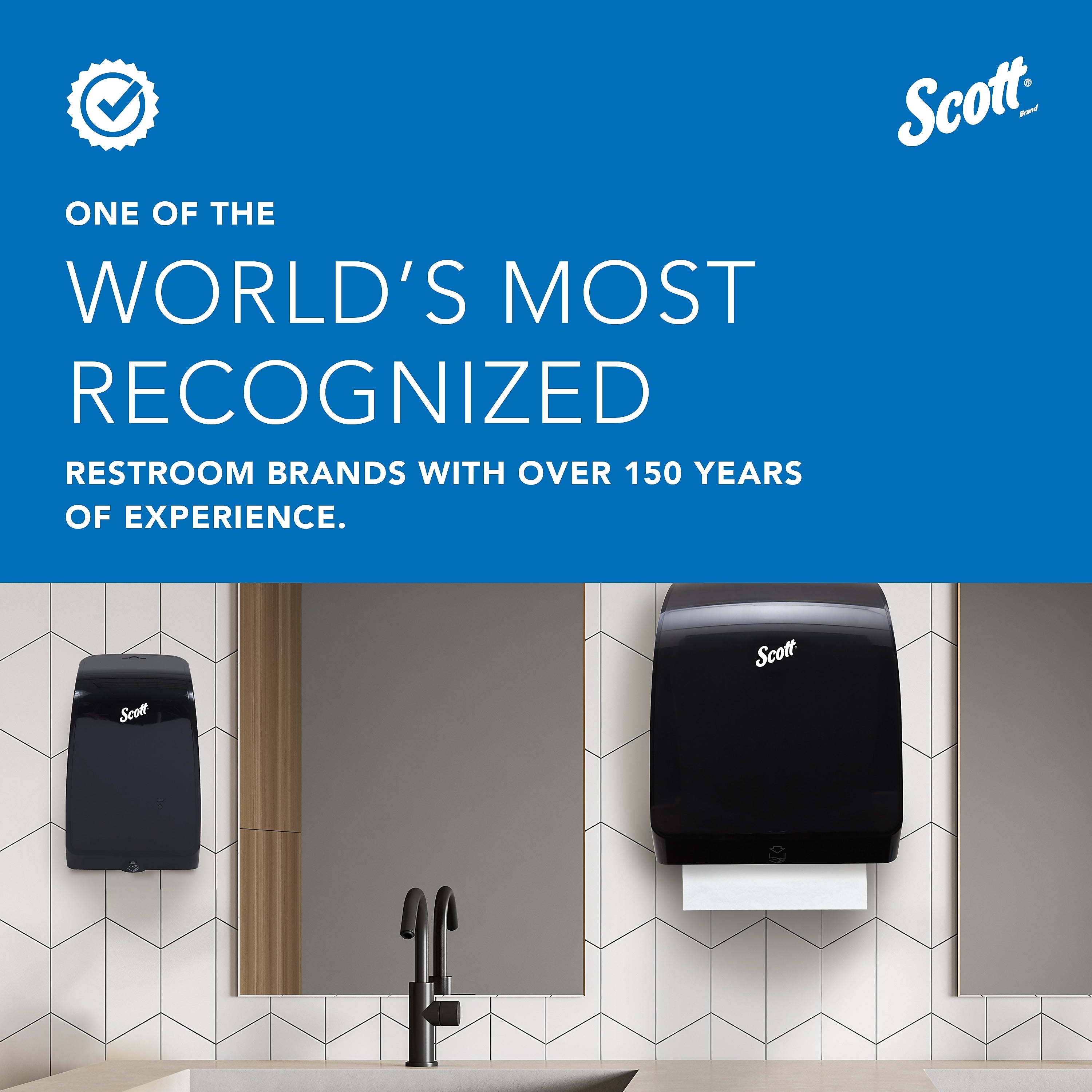 Scott Essential Automatic Hard Roll Towel Dispenser, Smoke Black