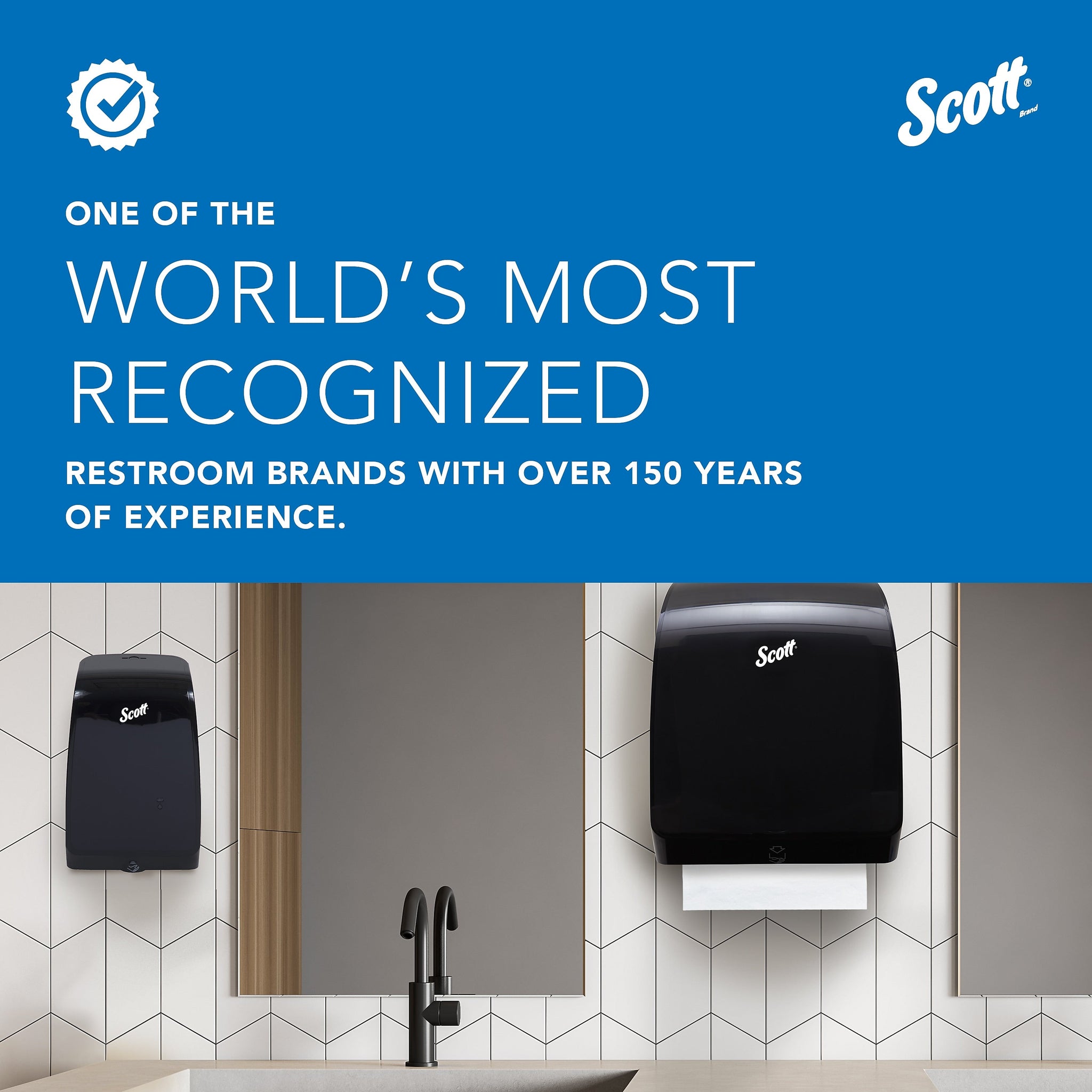 Scott Essential Automatic Hard Roll Towel Dispenser, Smoke Black