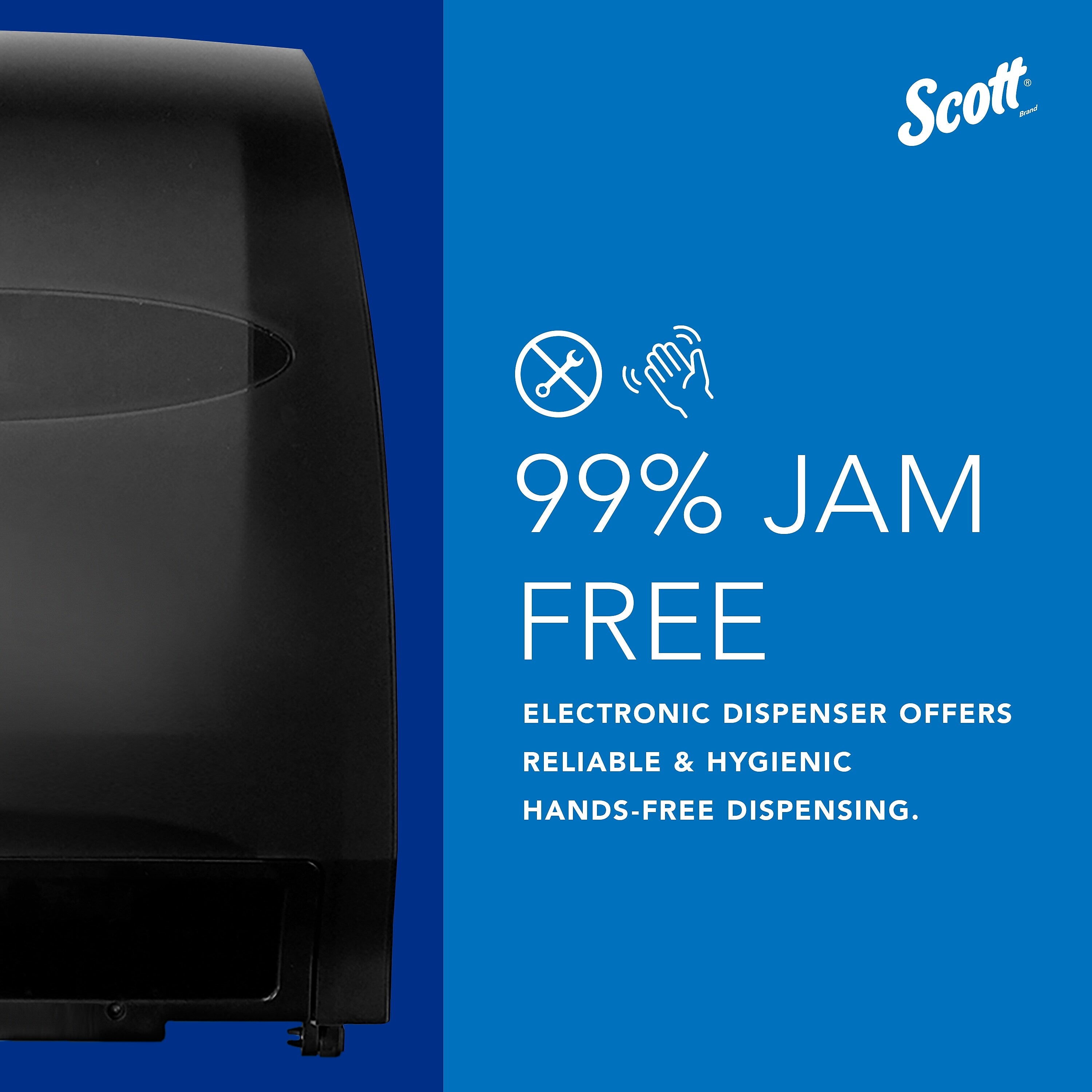 Scott Essential Automatic Hard Roll Towel Dispenser, Smoke Black