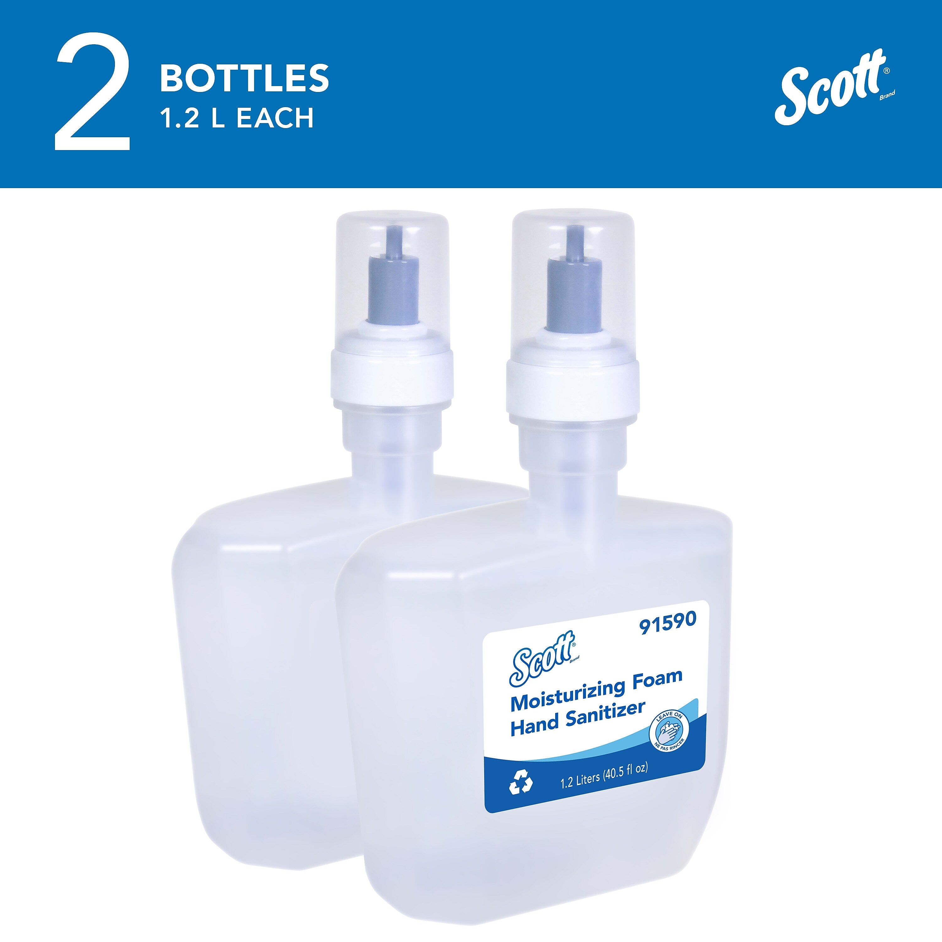 Scott Pro Foaming Hand Sanitizer Refill, Fresh Scent, 1200 mL., 2/Carton