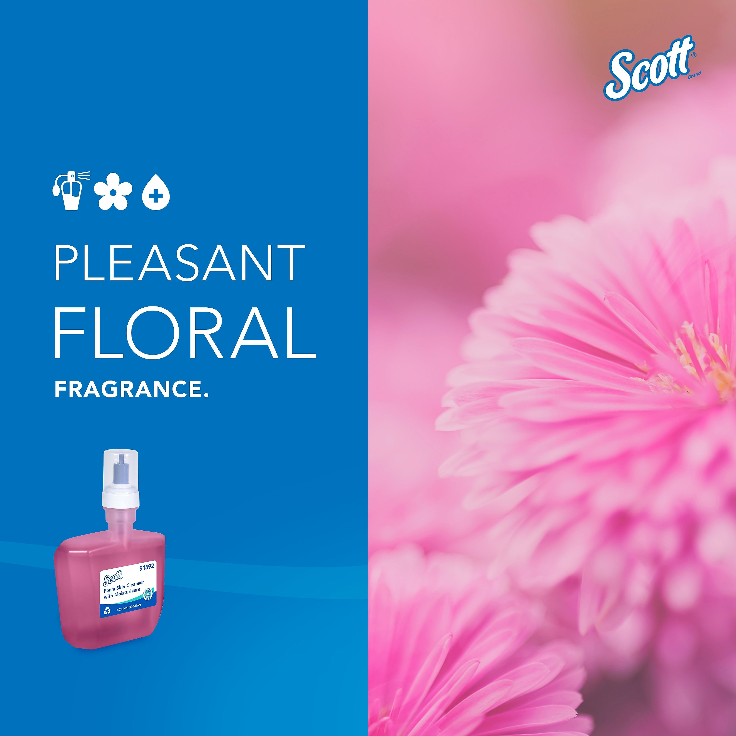 Scott Pro Foaming Hand Soap Refill for Dispenser, Floral Scent, 2/Carton